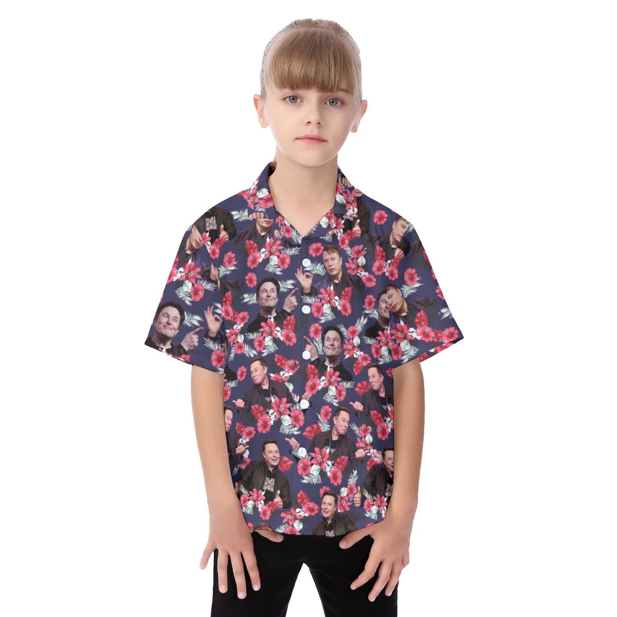Elon Musk Kid’s Hawaiian Shirt