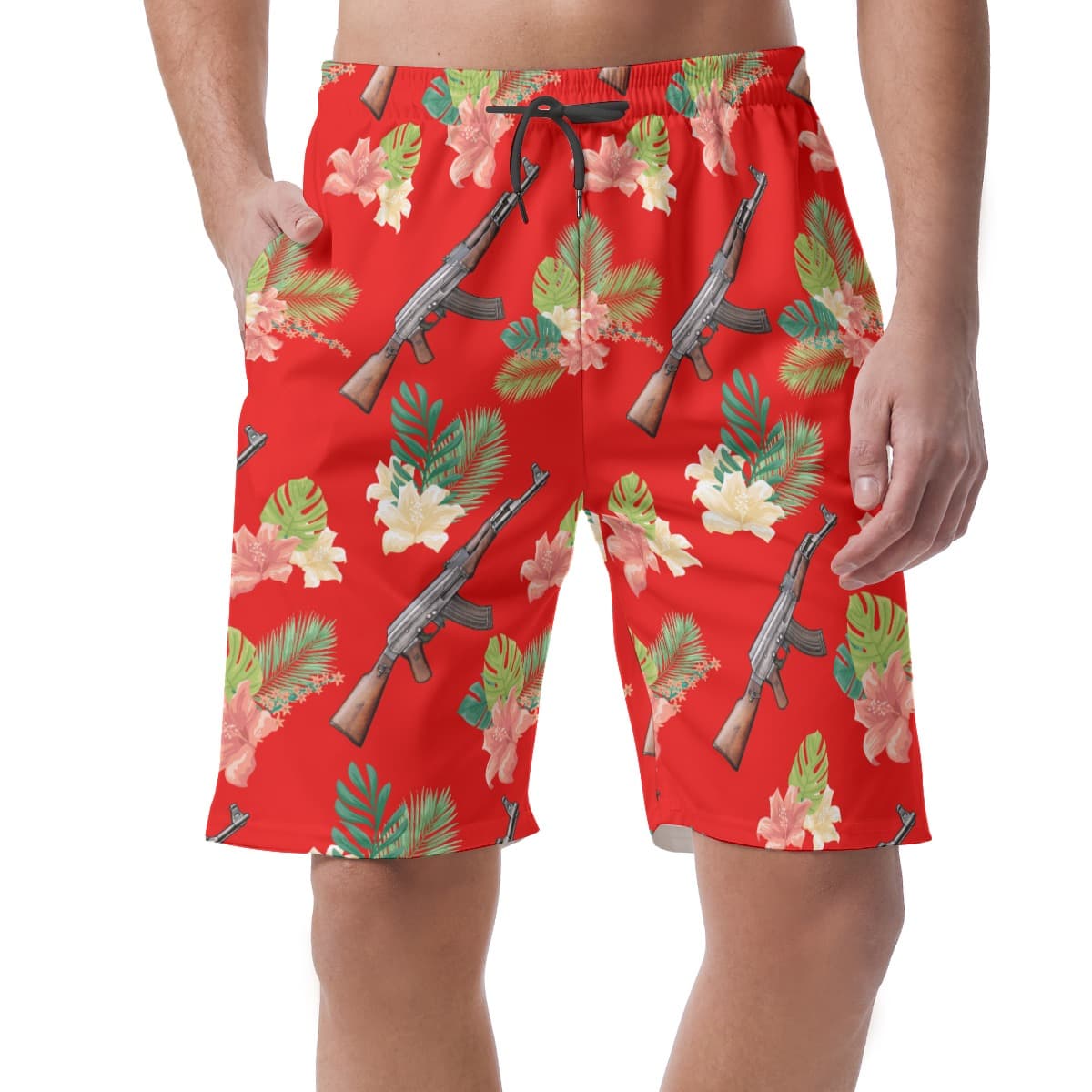 Gun Hawaiian Men Shorts