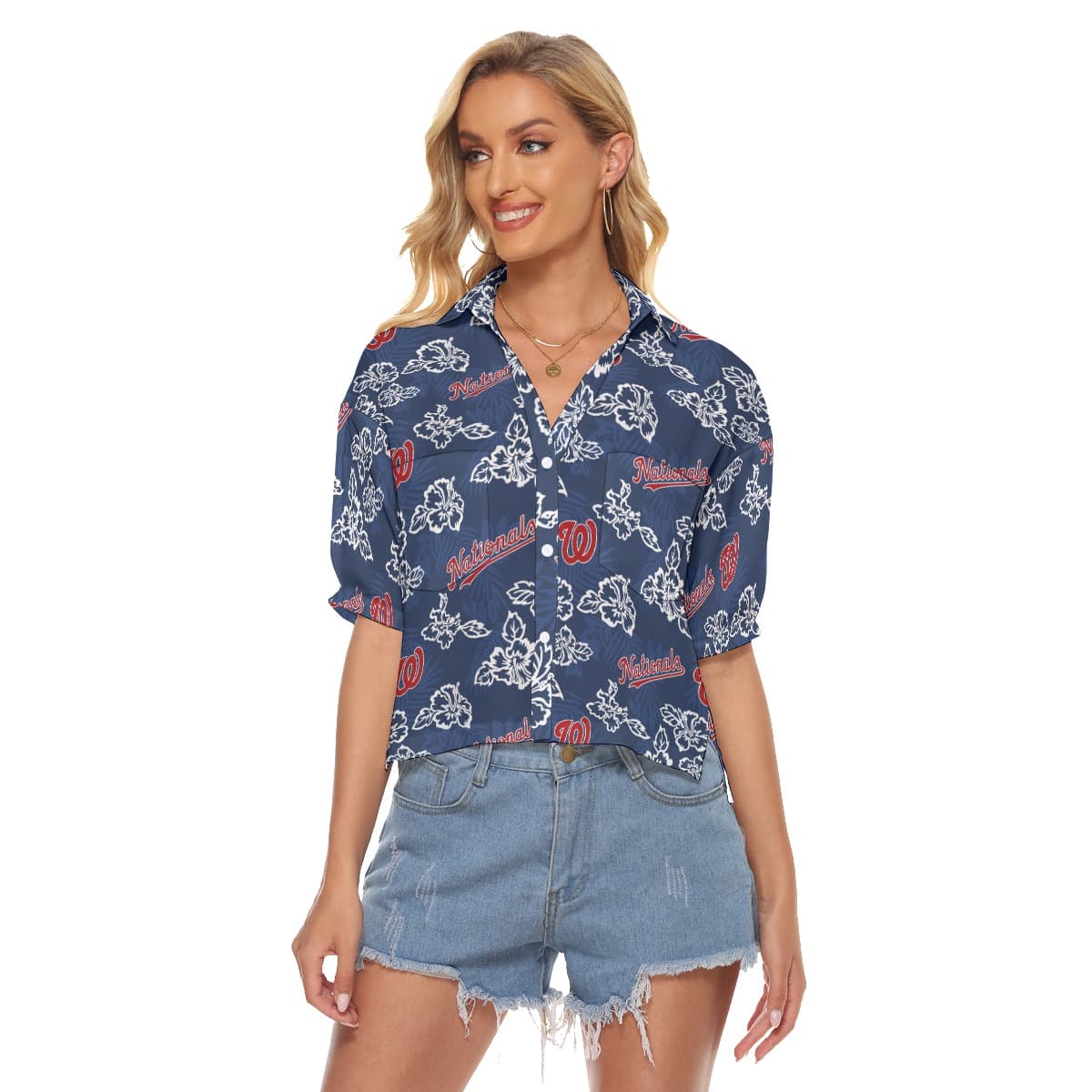 Washington Nationals Crop Top For Women