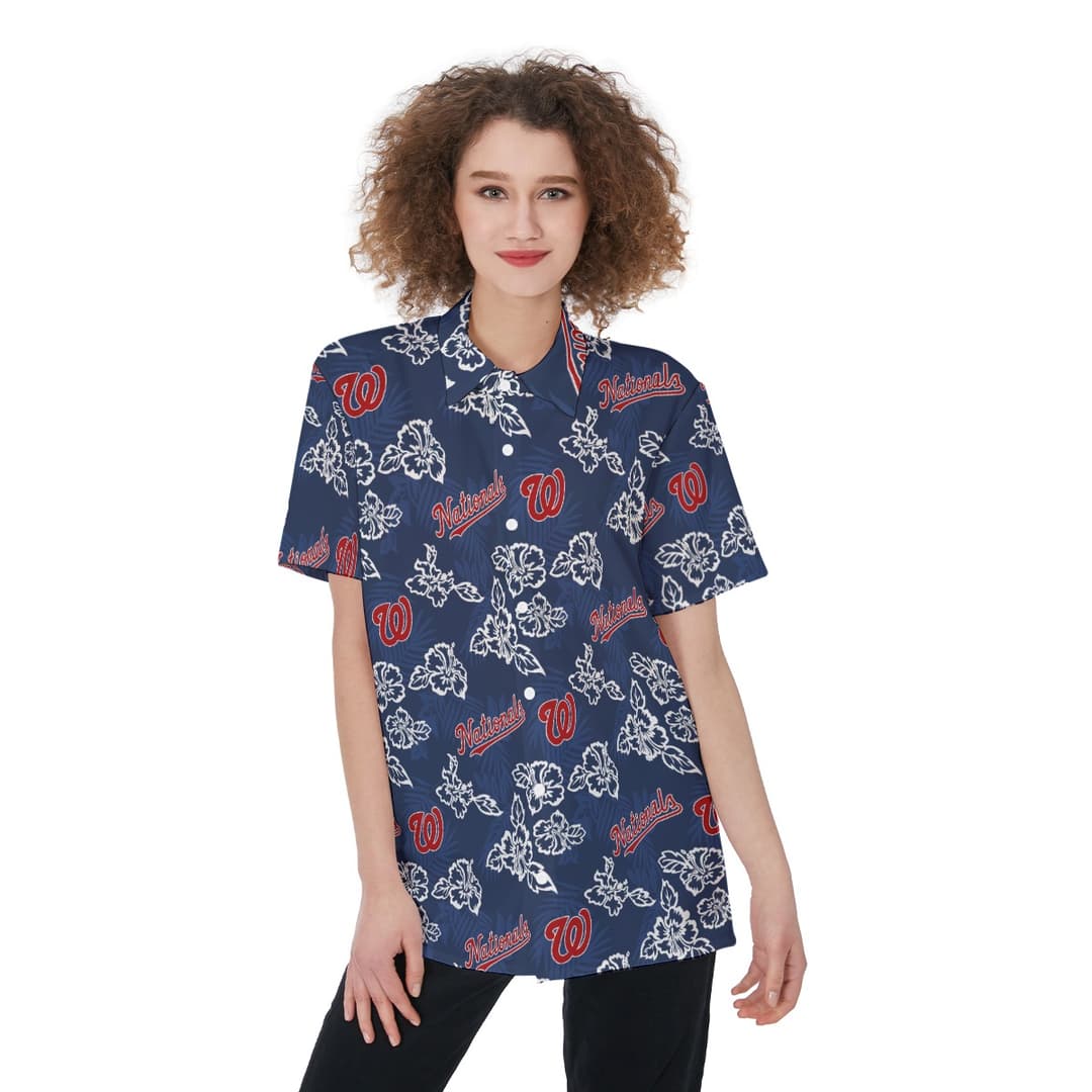 Washington Nationals Hawaiian Women Shirt