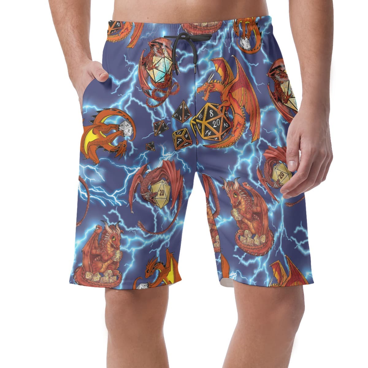 Dnd Dragon Men’s Summer Shorts (1)
