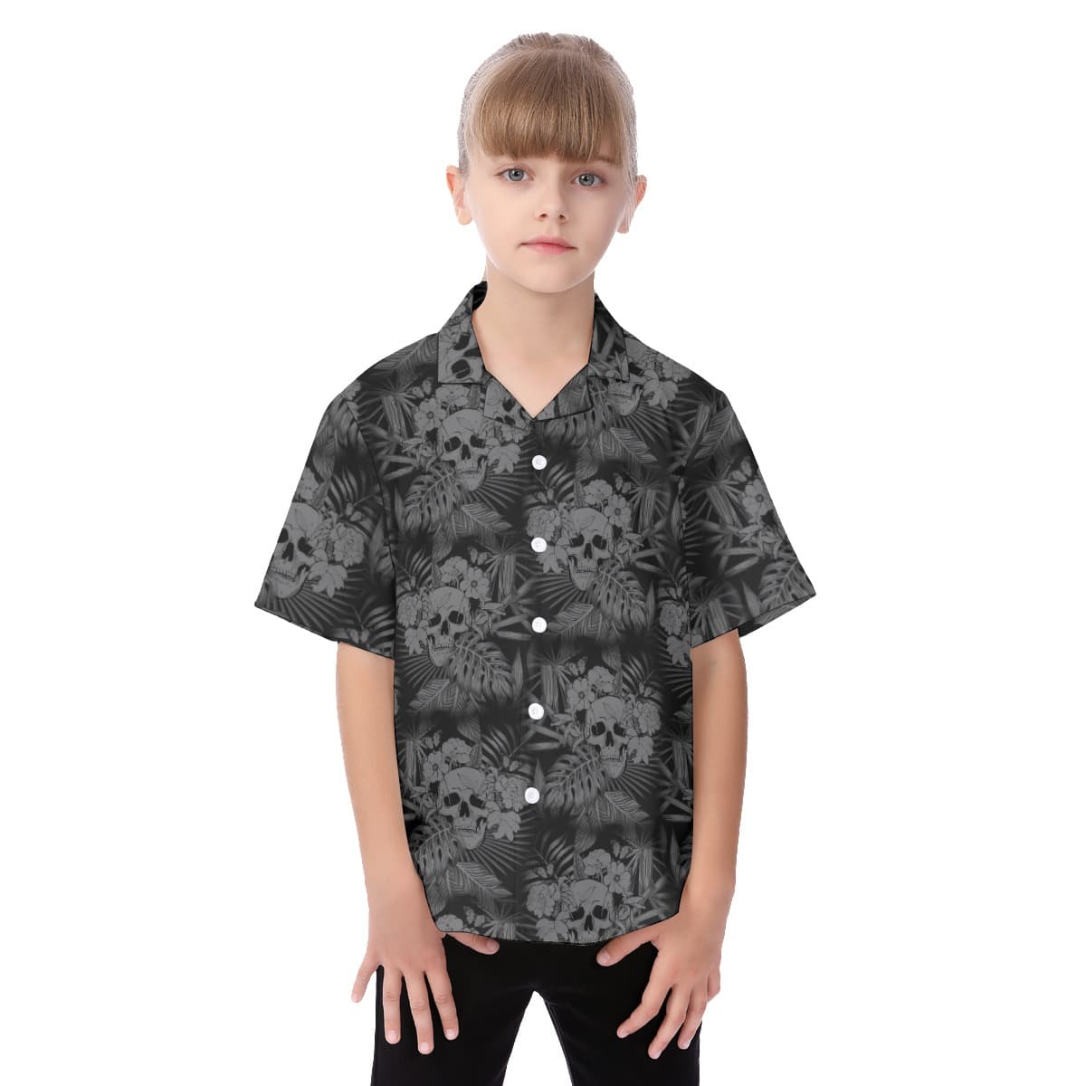 Goth Kid’s Hawaiian Shirt (1)