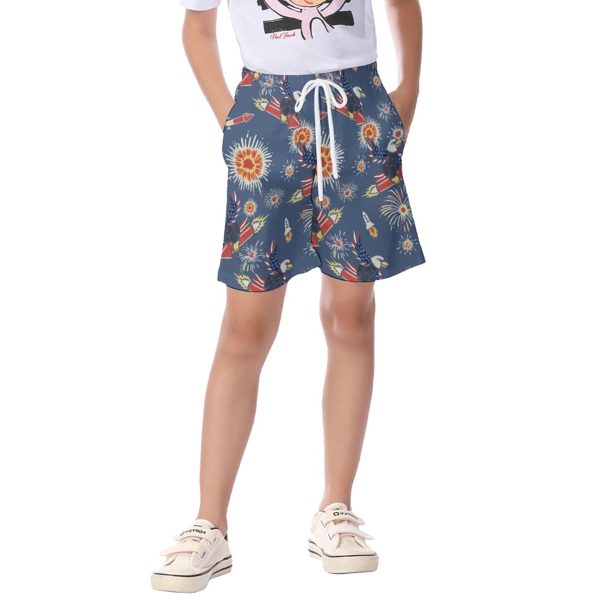 Happy Independent Day Hawaiian Shorts For Kids (1)