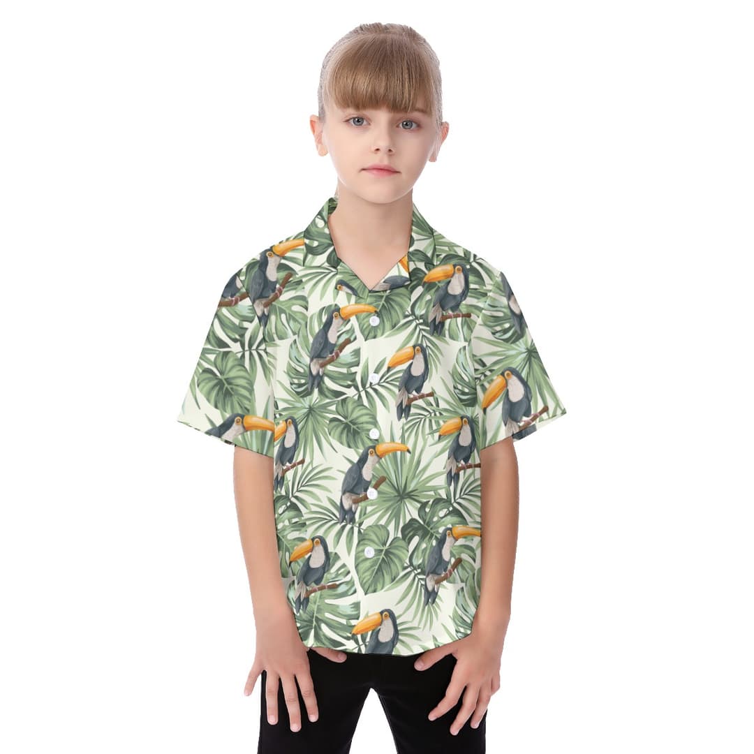 Toucan Aloha Shirt For Kids