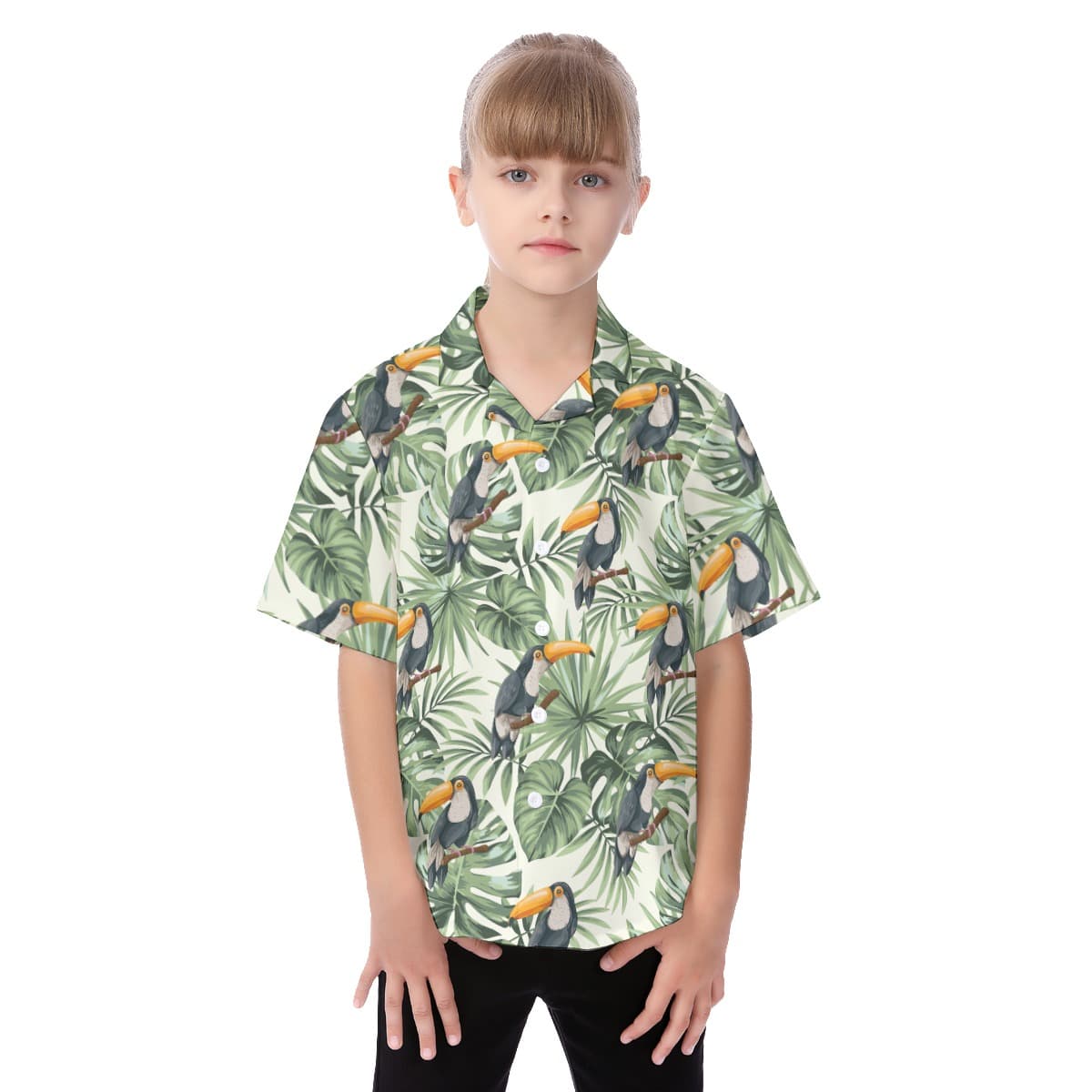 Toucan Aloha Shirt For Kids
