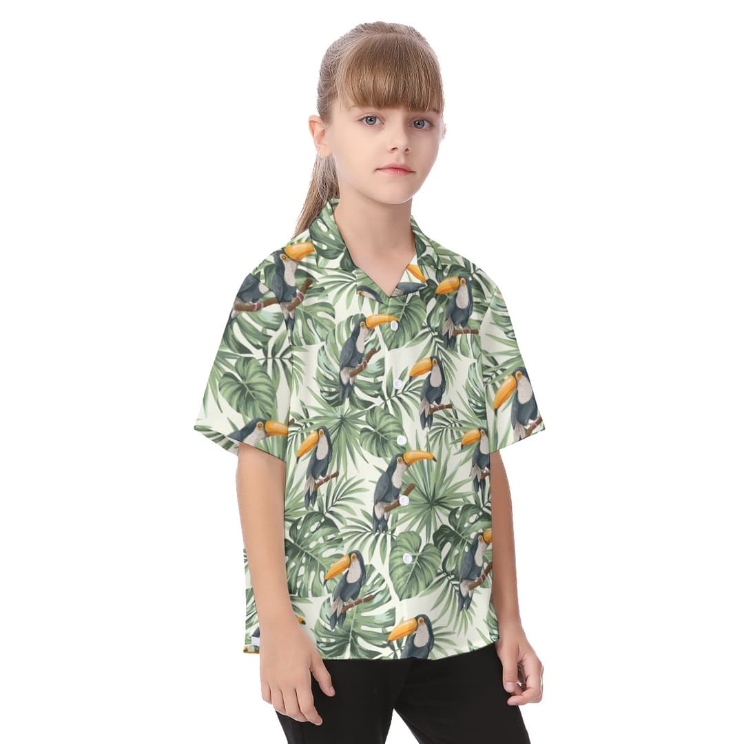 Toucan Aloha Shirt For Kids