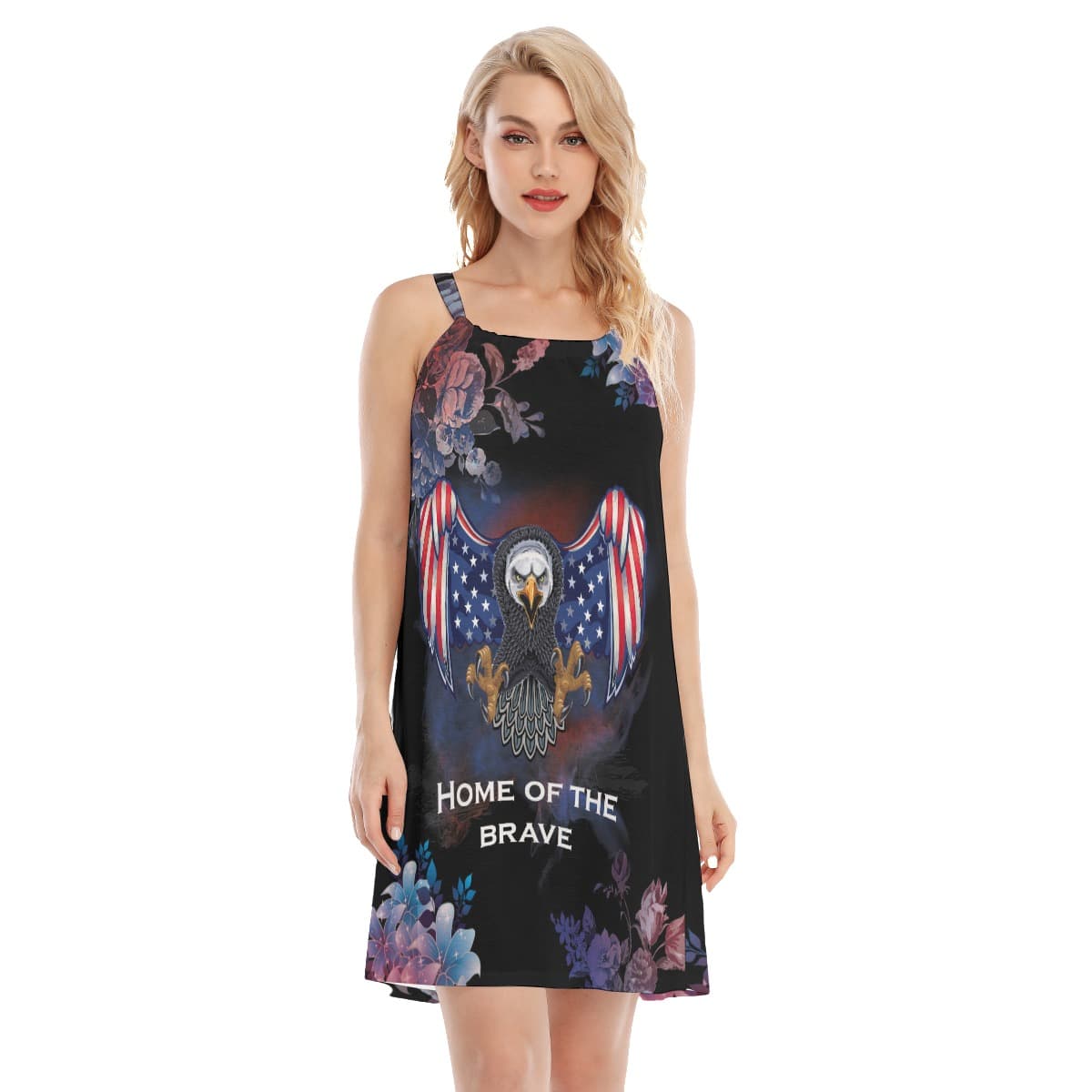 AMERICAN PATRIOTIC ALOHA DRESS FOR VACATION (1)
