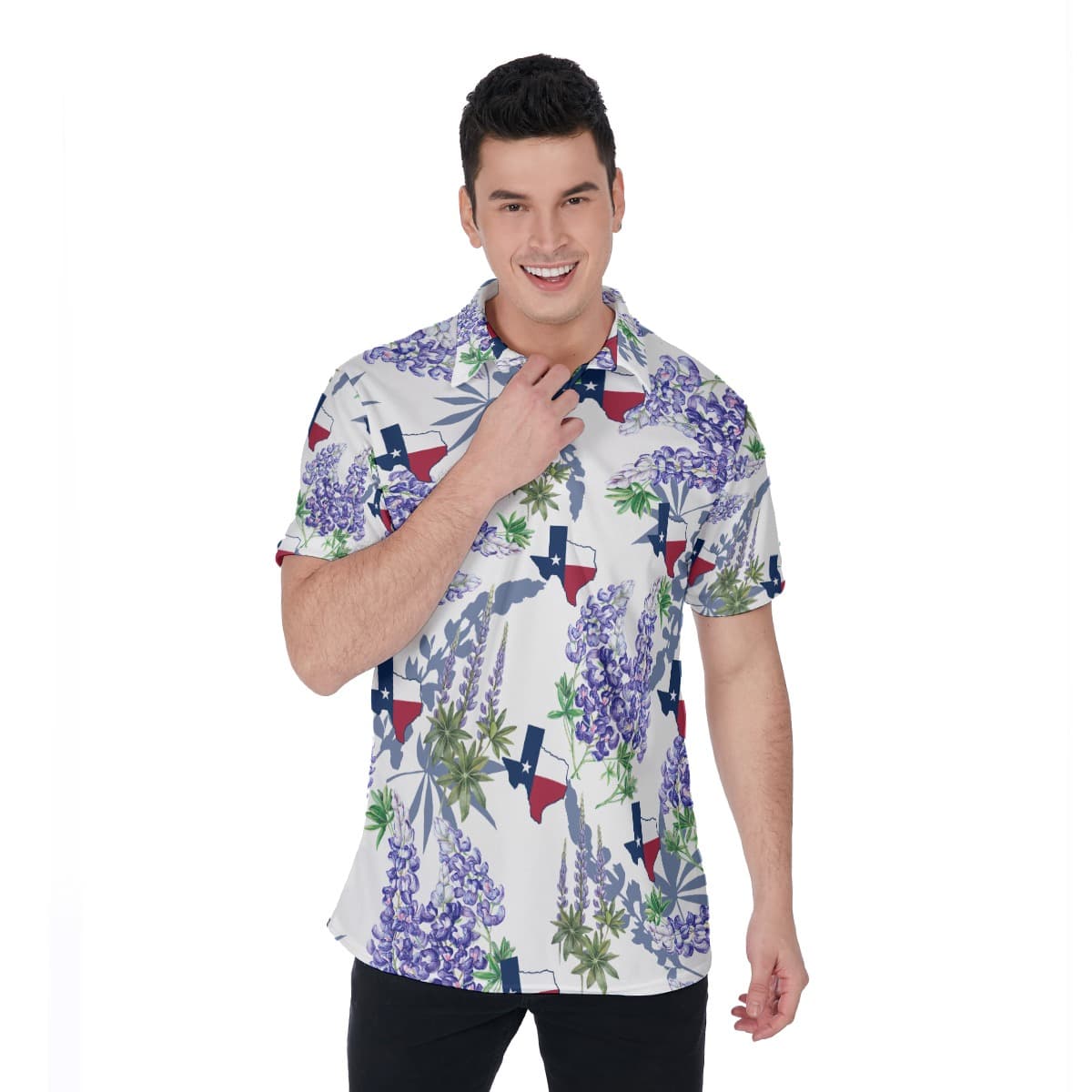 Don’t Mess With Texas Hawaiian Polo Shirt (1)
