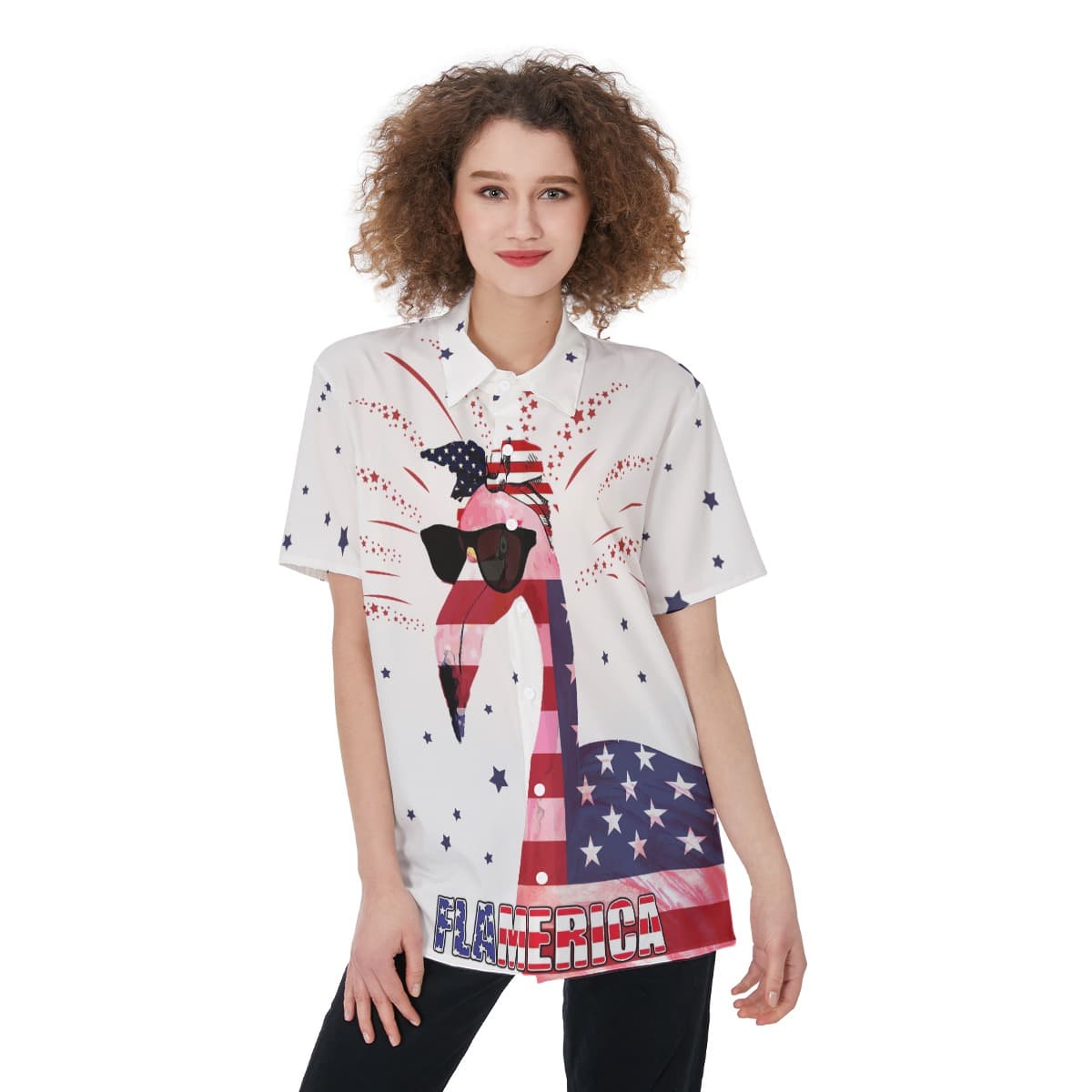 Flamingo 4th of July US Independence Day Hawaiian Shirt (1)
