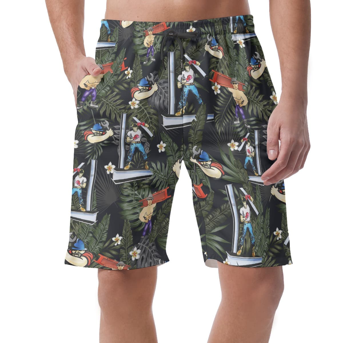 Hawaiian Short Friday Constrcution For Summer (2)