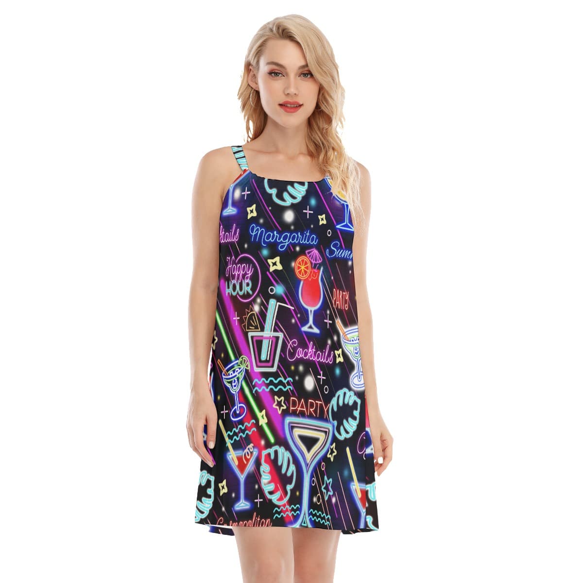 Margarita Cocktail Hawaiian Cami Dress (1)