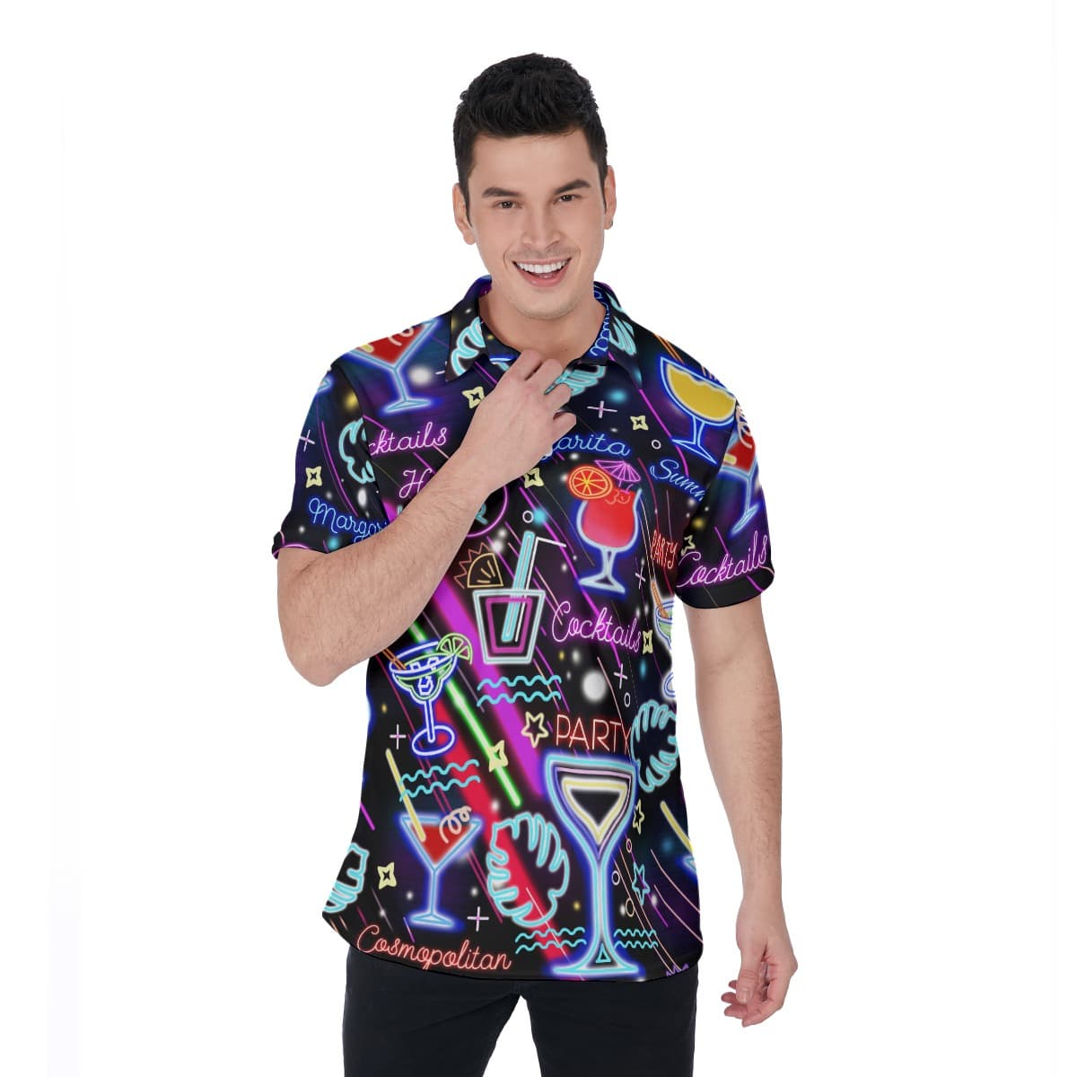 Margarita Cocktail Men’s Polo Shirt (4)