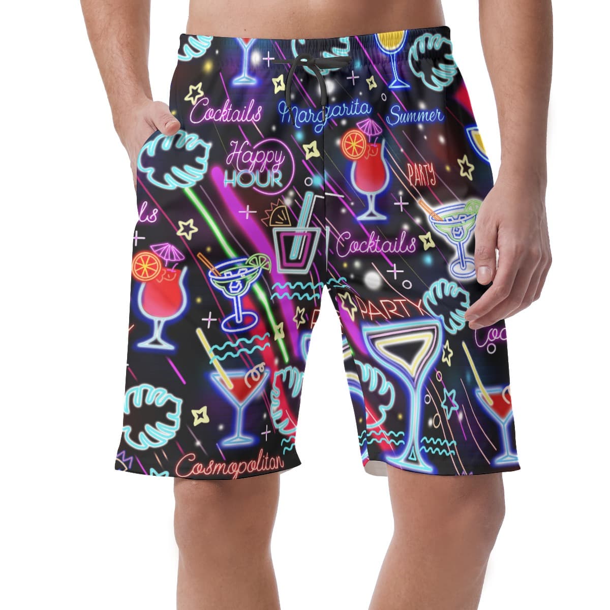 Margarita Cocktail Summer Hawaiian Shorts (1)