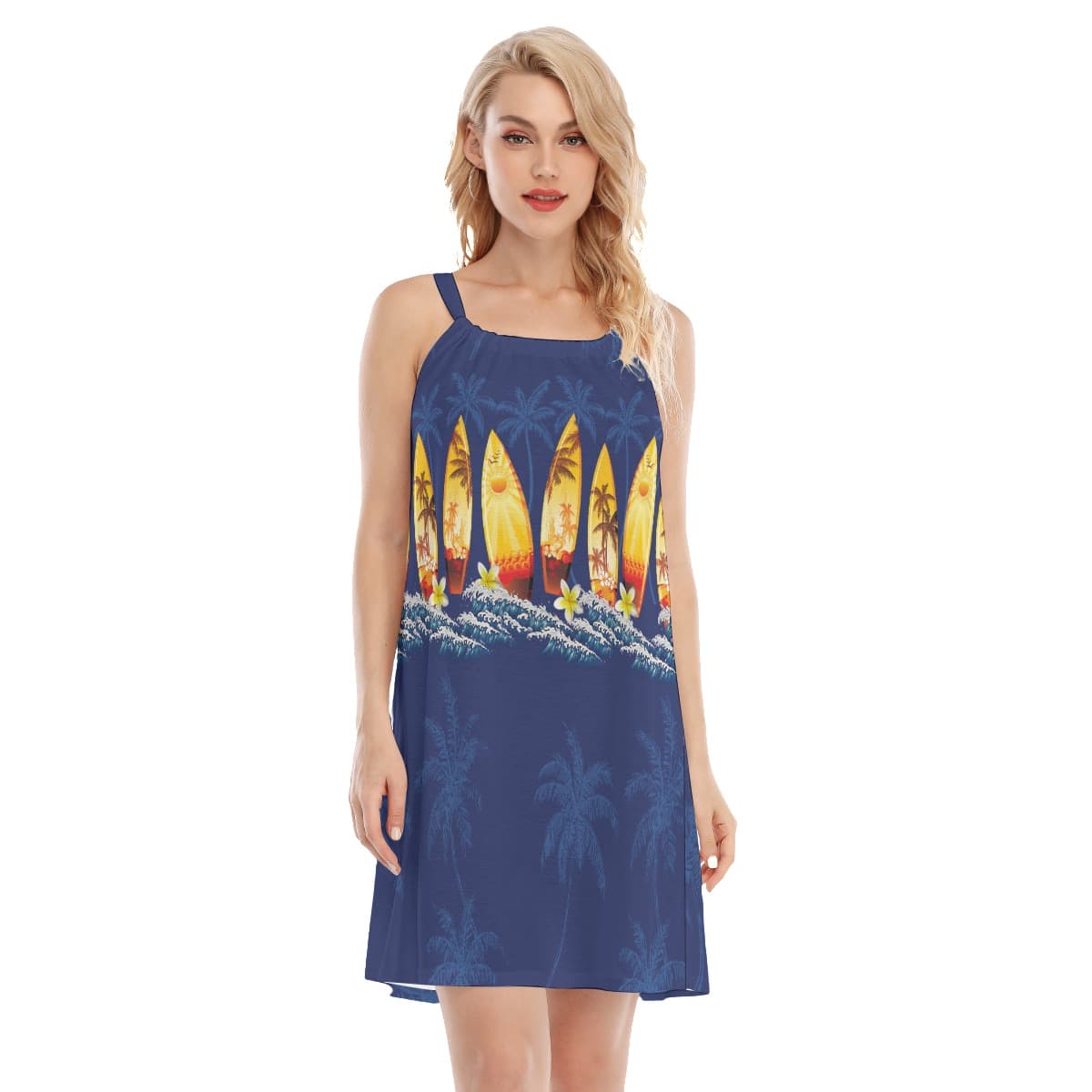 Surfboard Hawaiian Dress For Summer Party (1)