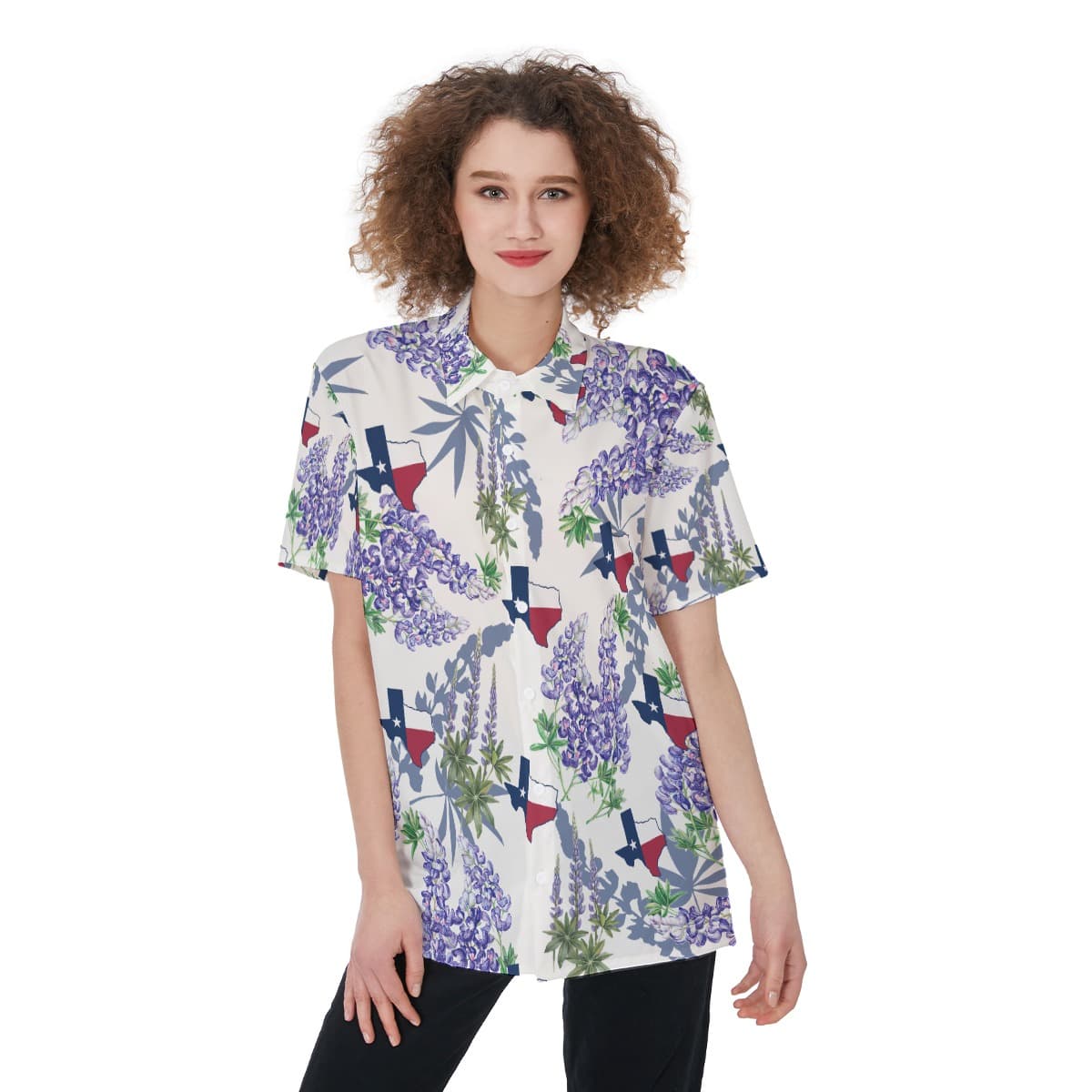 Texas Hawaiian Shirt For Women (1)