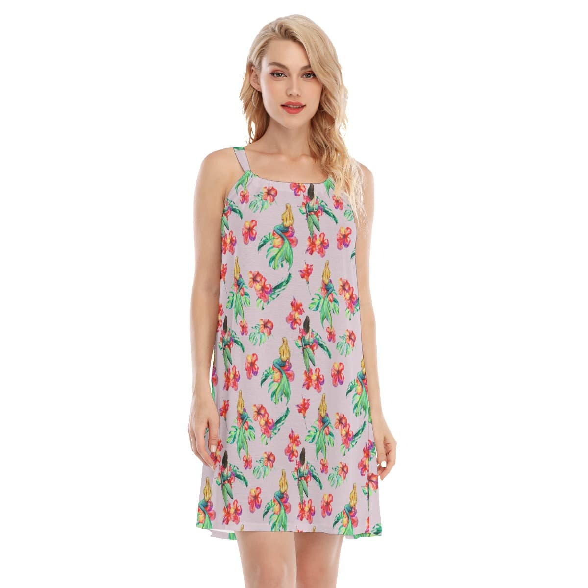 Mermaid Hawaiian Dress For Summer Vacation (1)