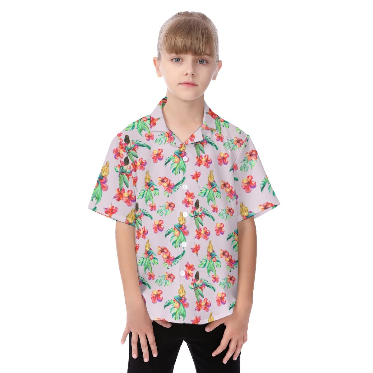 Mermaid Kid’s Hawaiian Shirt (1)