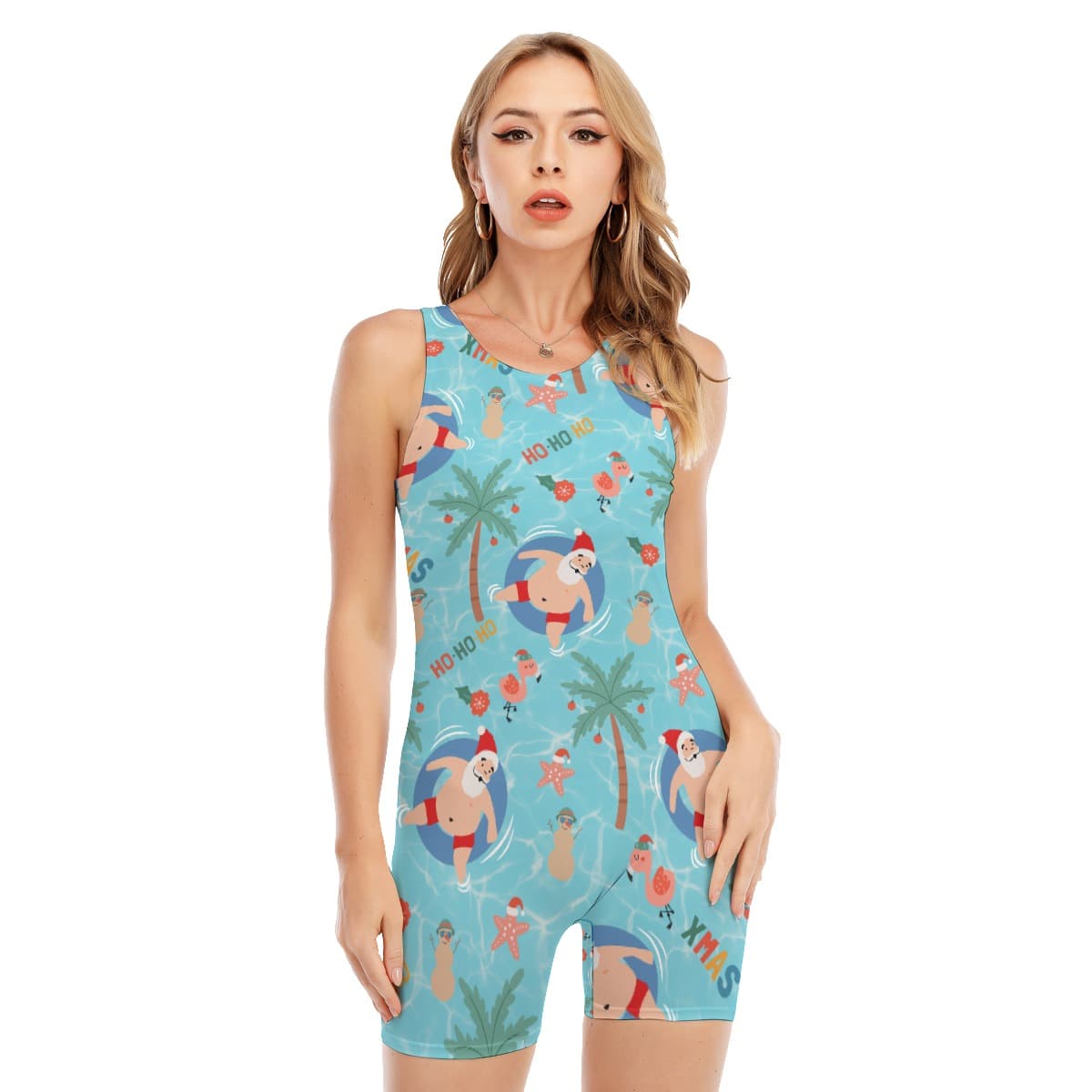 Sexy Santa Christmas Hawaiian Swimsuit (1)