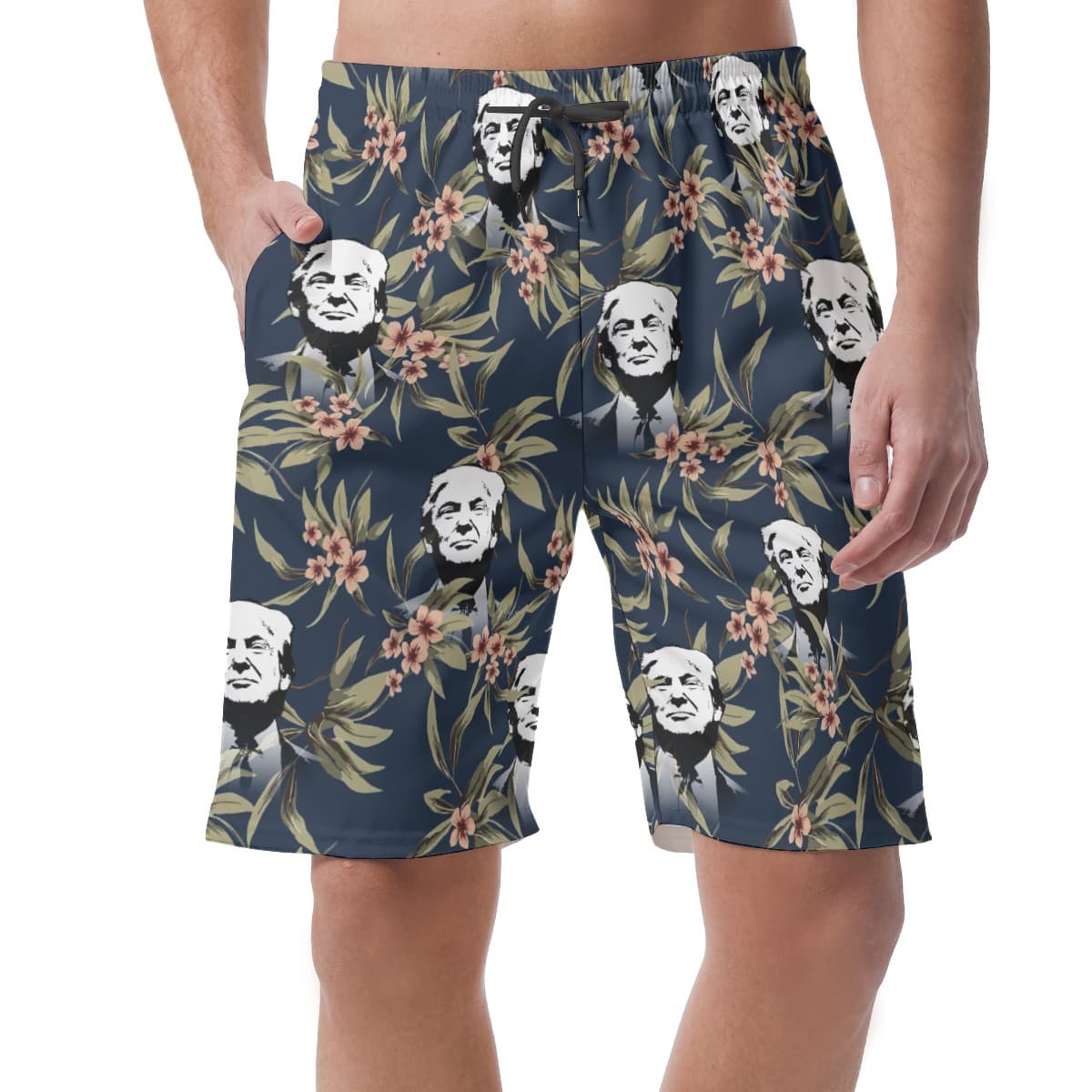 Donald Trump Hawaiian Board Shorts For Men (1)