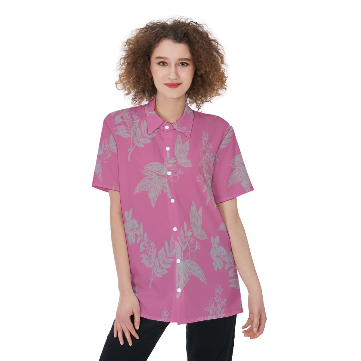 Pink Ffxiv Women’s Hawaiian Shirt Southern Seas Shirt (1)
