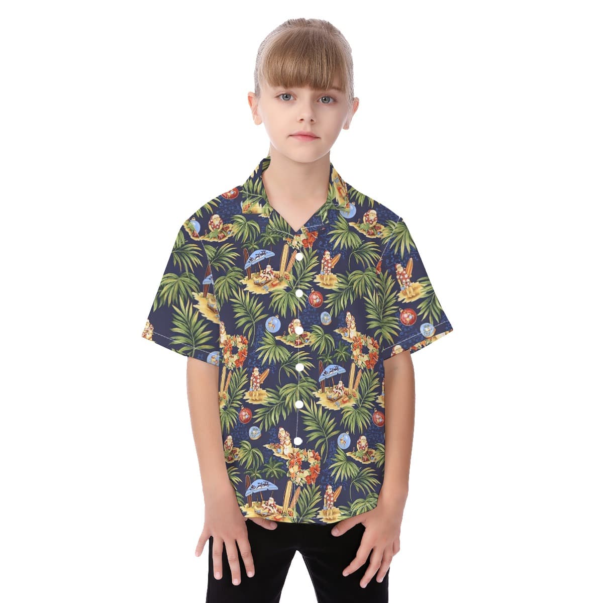 Cute Santa Vintage Christmas Shirt For Kids (3)
