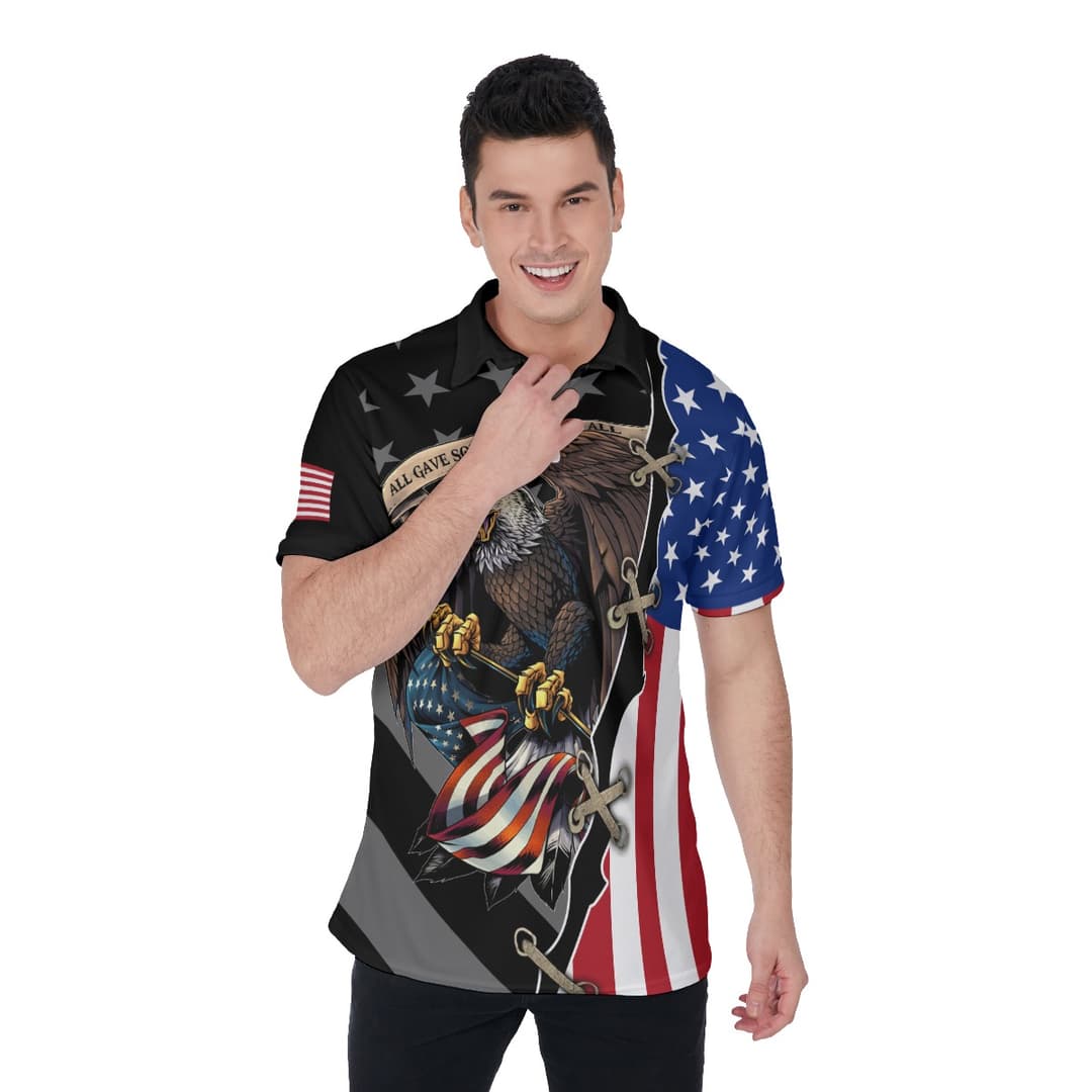American Eagle And Flag Patriotic Hawaiian Shirt