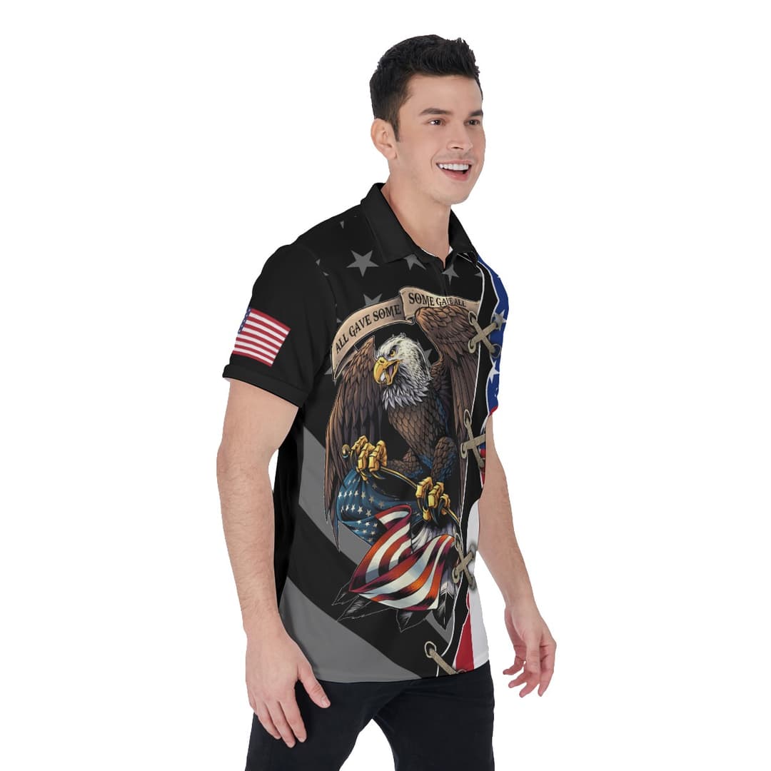 American Eagle And Flag Patriotic Hawaiian Shirt