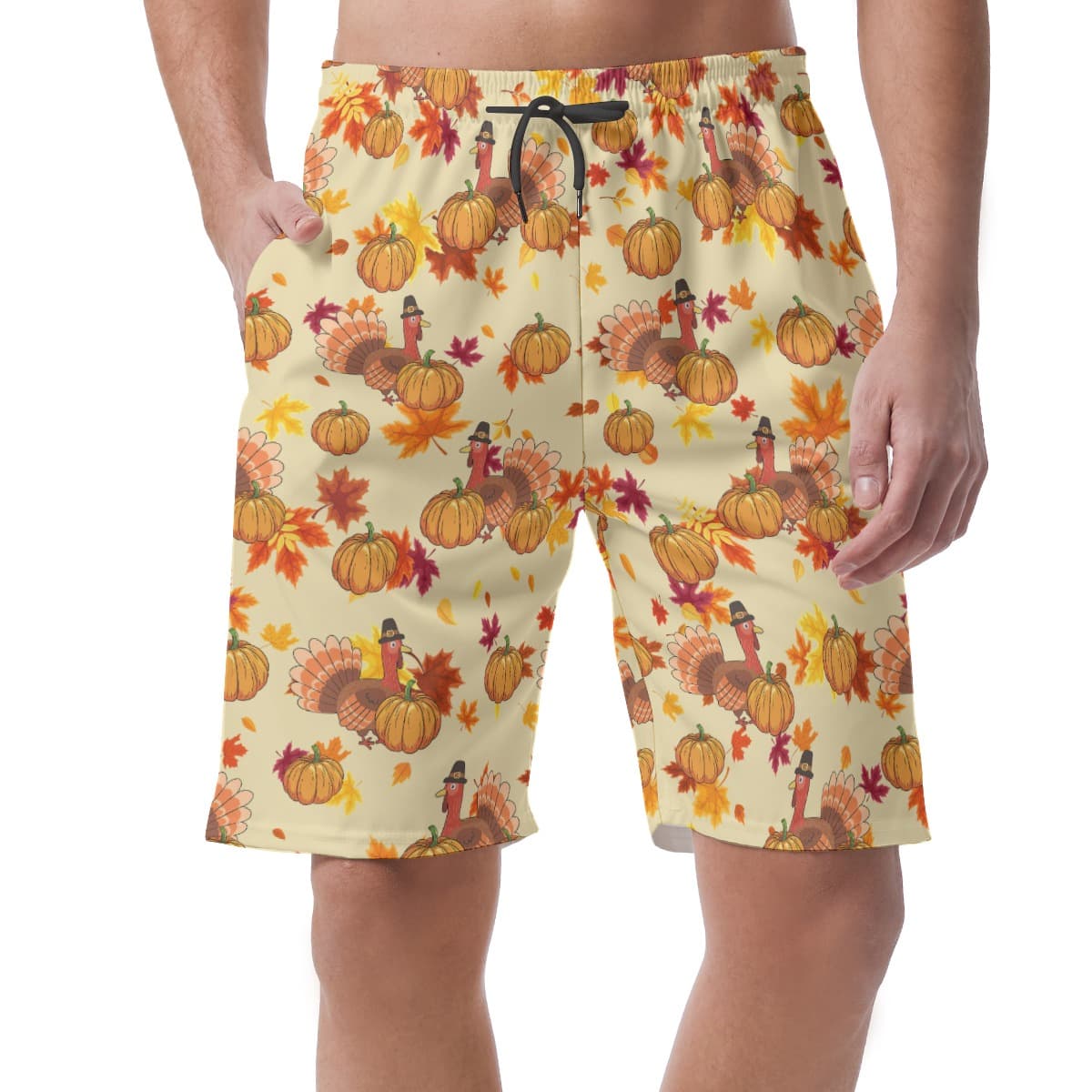 Thanksgiving Hawaiian Shorts For Men (1)