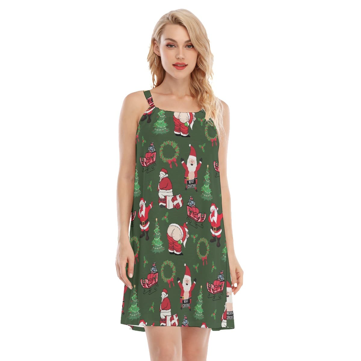 Naughty Santa Sexy Hawaiian Cami Dress (4)