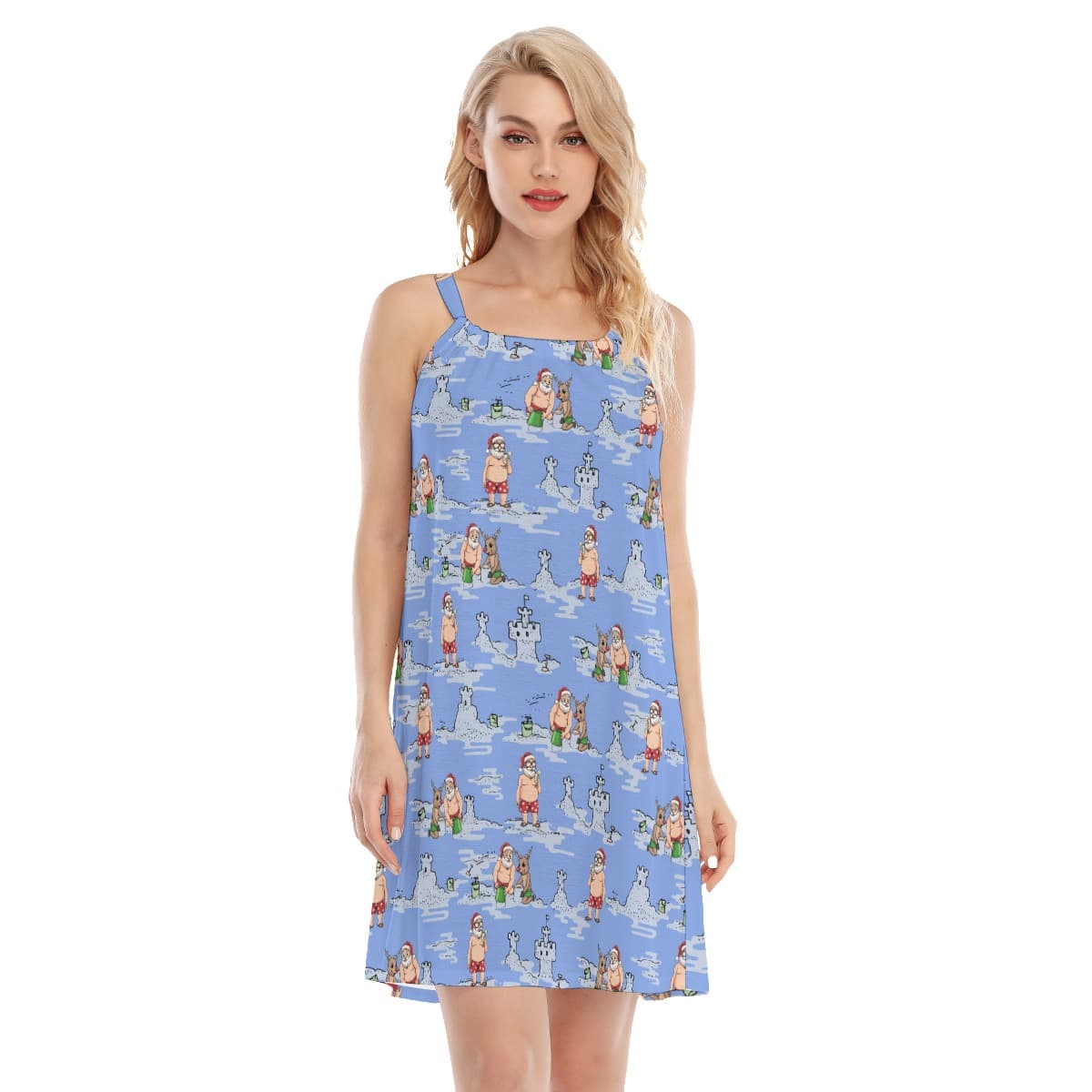 Santa Hawaiian Dress For Christmas (1)