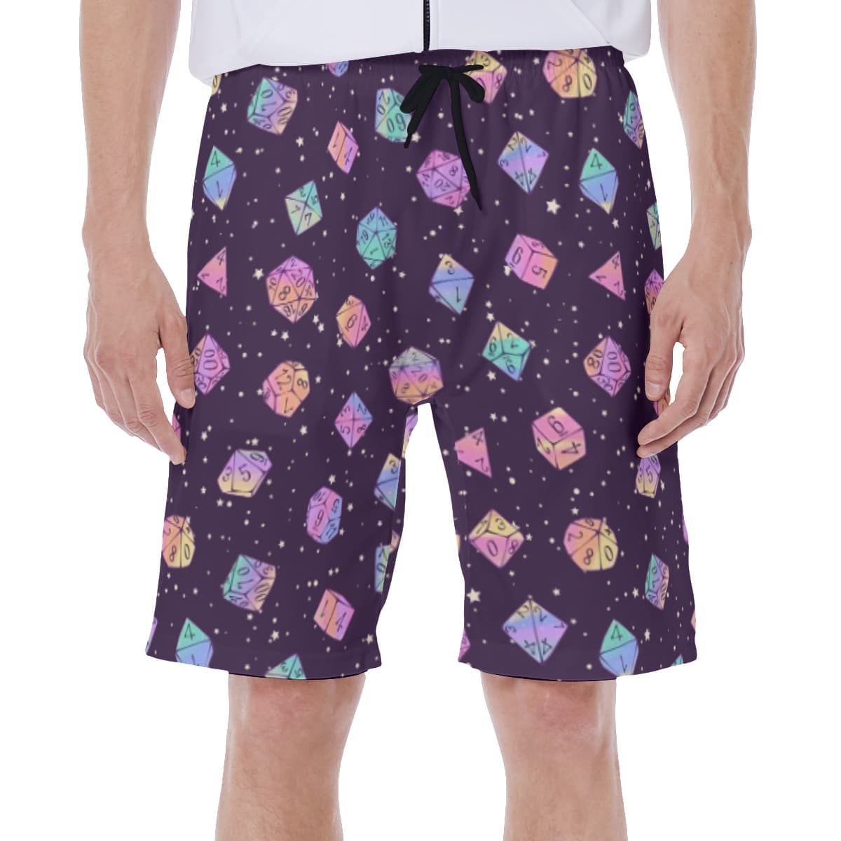 DND Dice Men's Hawaiian Swim Trunks (1)