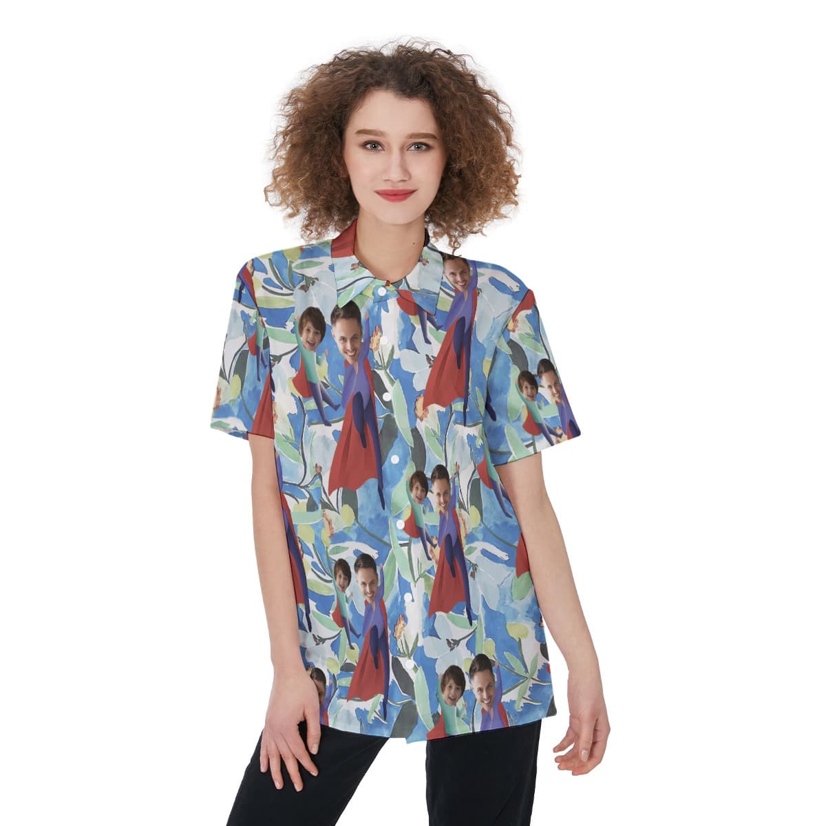 Funny Custom Face Hawaiian Shirt For Father's Day