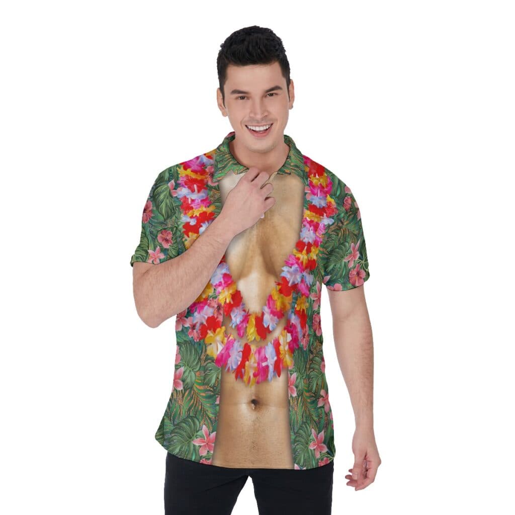 Funny Hawaiian Polo Shirt For Men