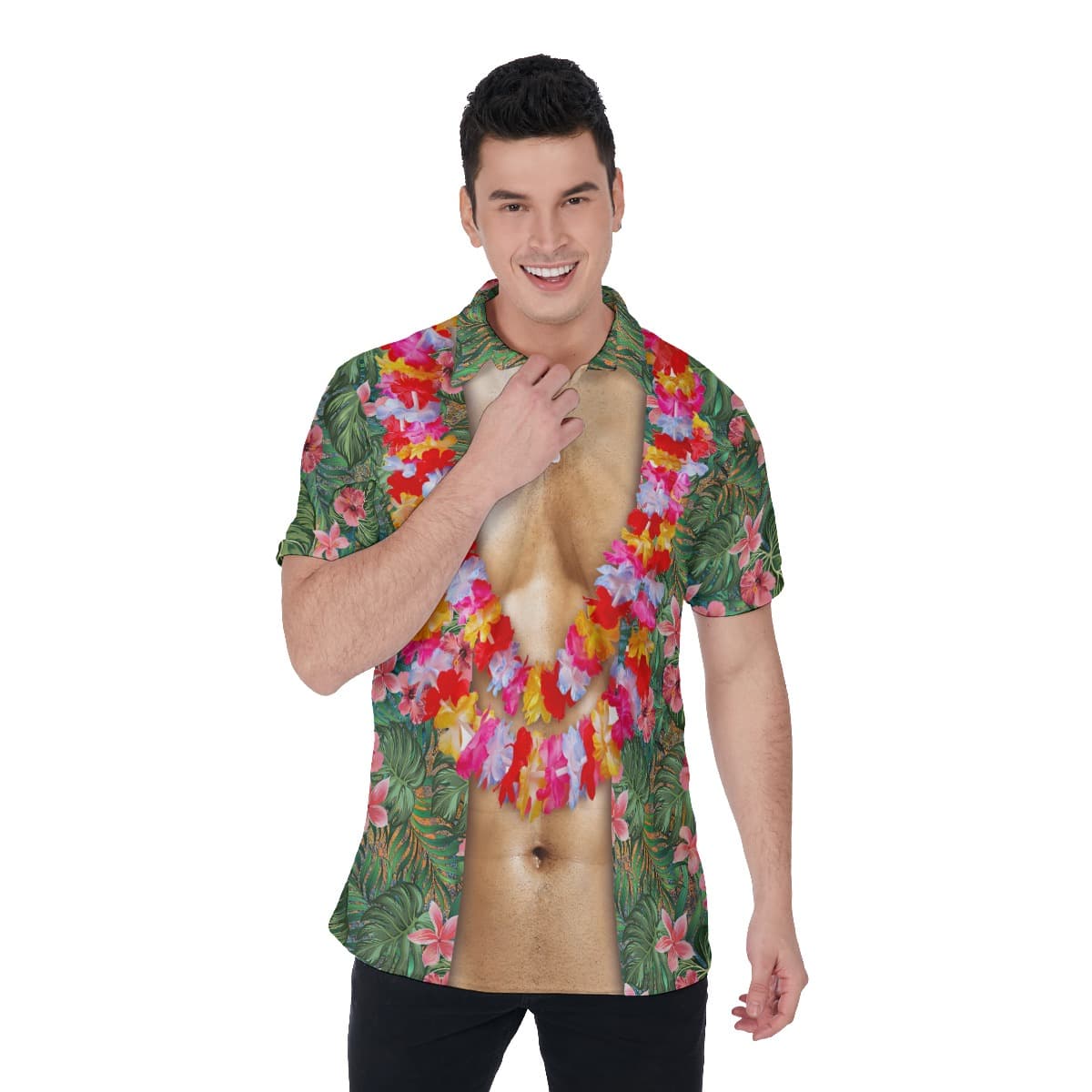 Funny Hawaiian Polo Shirt For Men