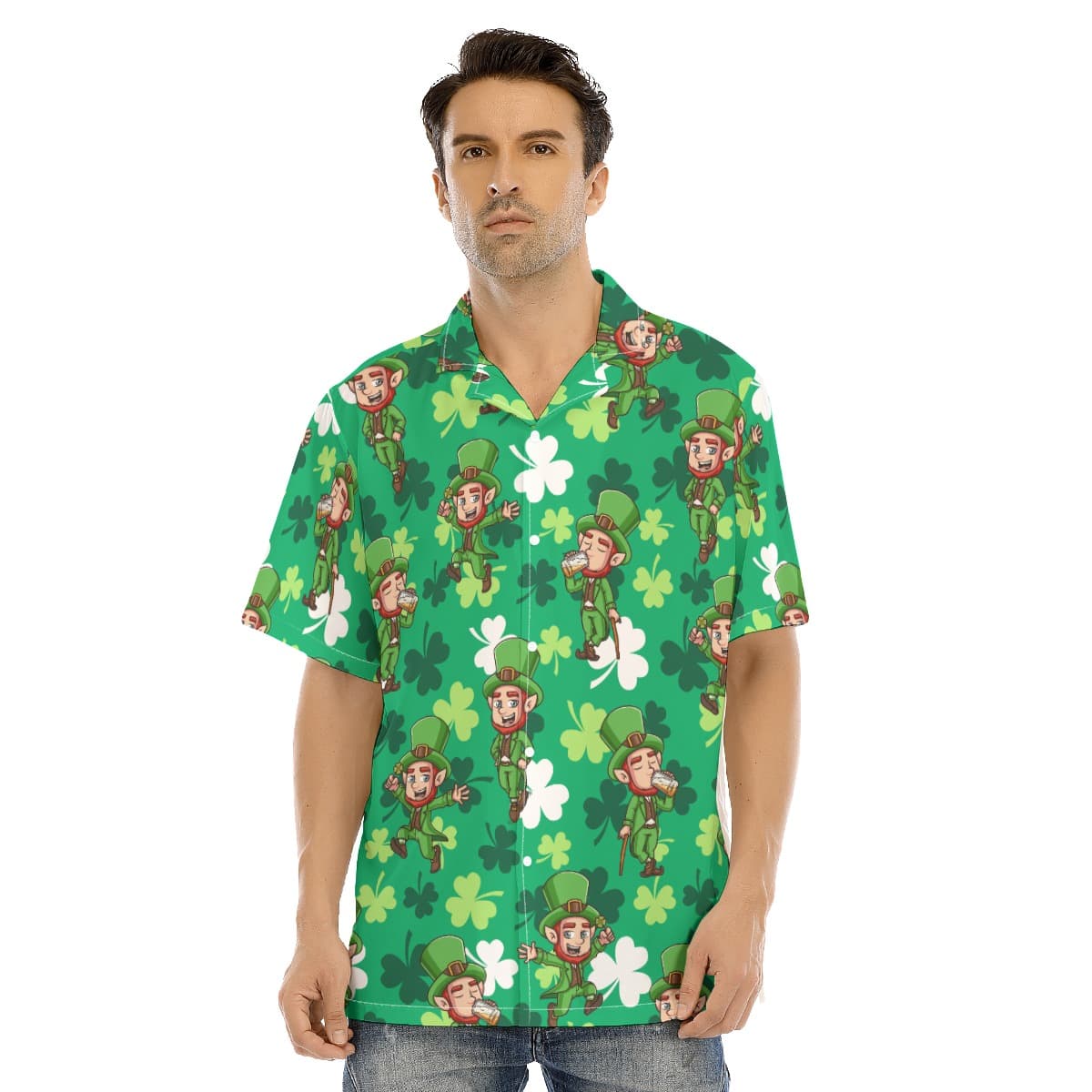 Men’s St Patrick Day Hawaiian Shirt (1)