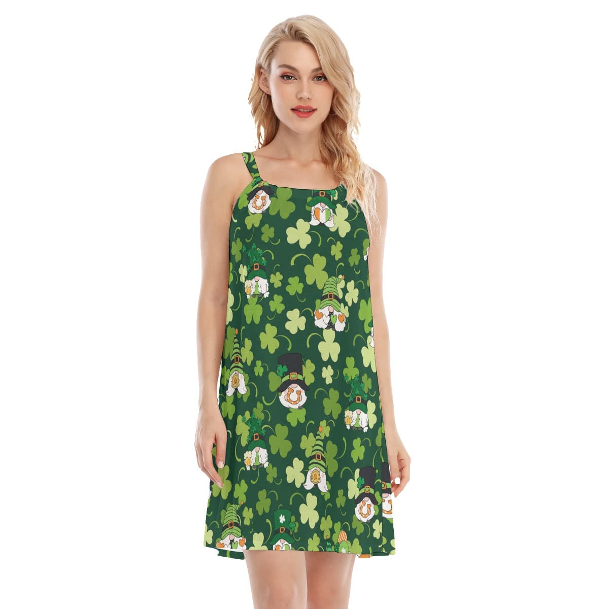 St Patrick Day Gnome Women's Cami Dress