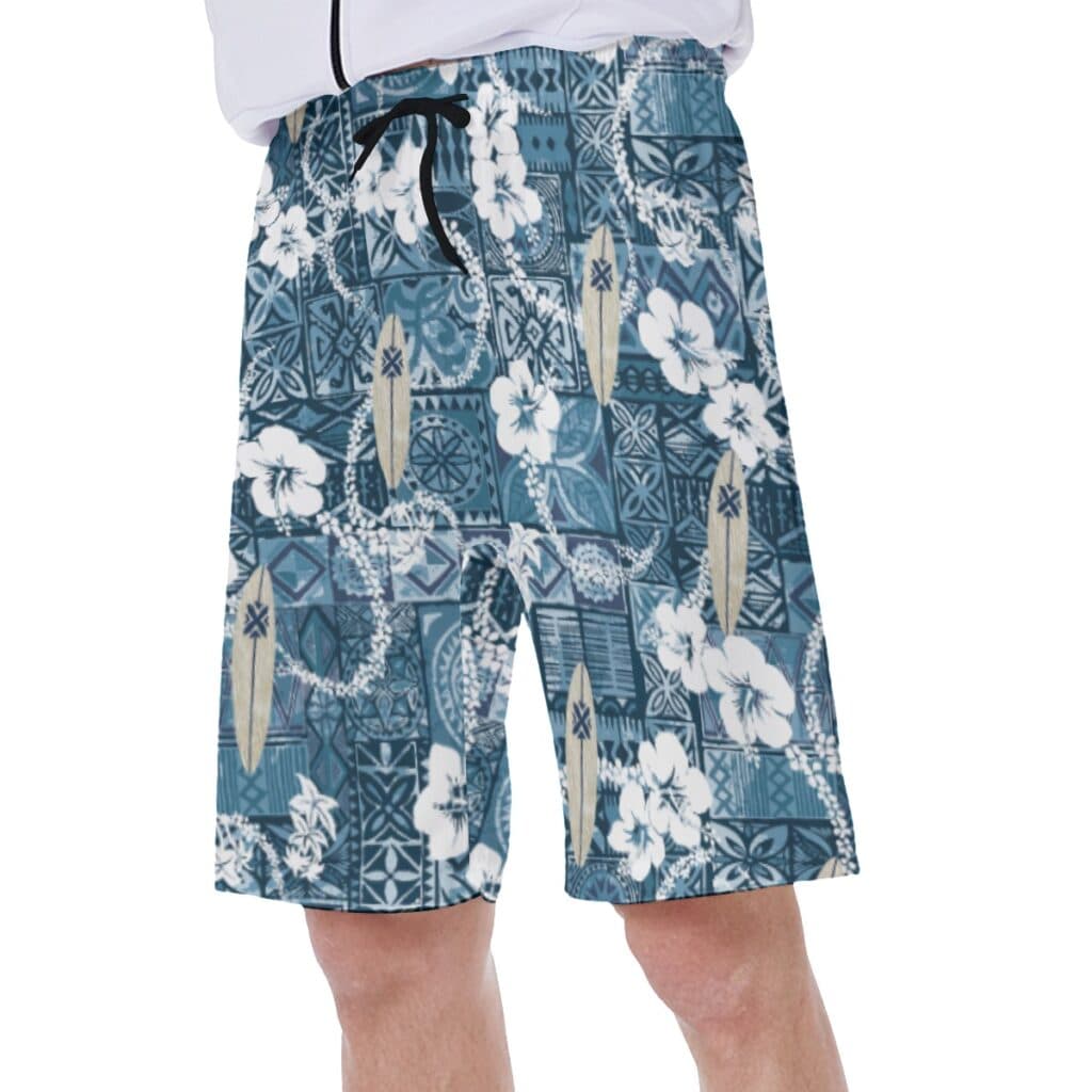 Surfing Board Vintage Hawaiian Swimwear For Men