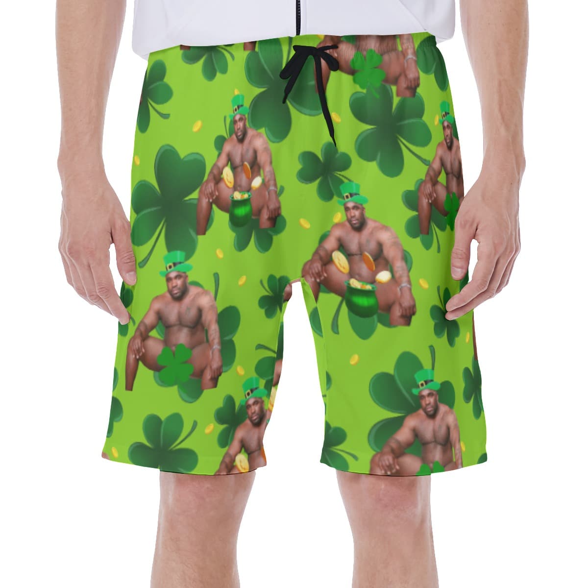 Barry Wood Luck Charm St Patrick Day Swim Trunks (1)