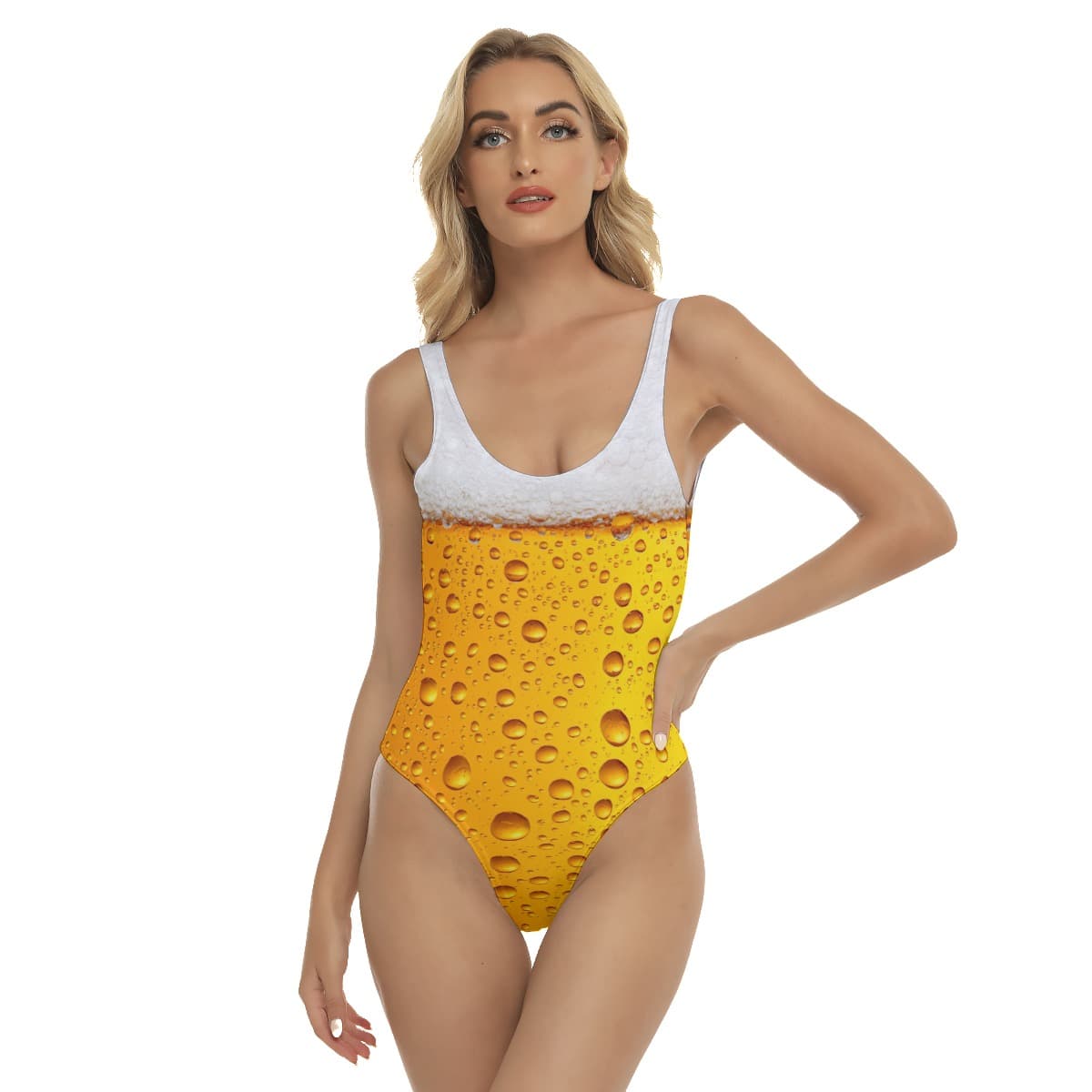 Beer Pool Party One Piece Swimsuit (1)
