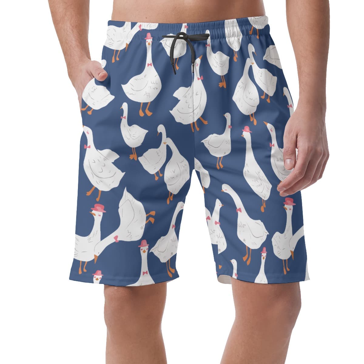 Cool Goose Blue Hawaiian Shorts For Men (1)