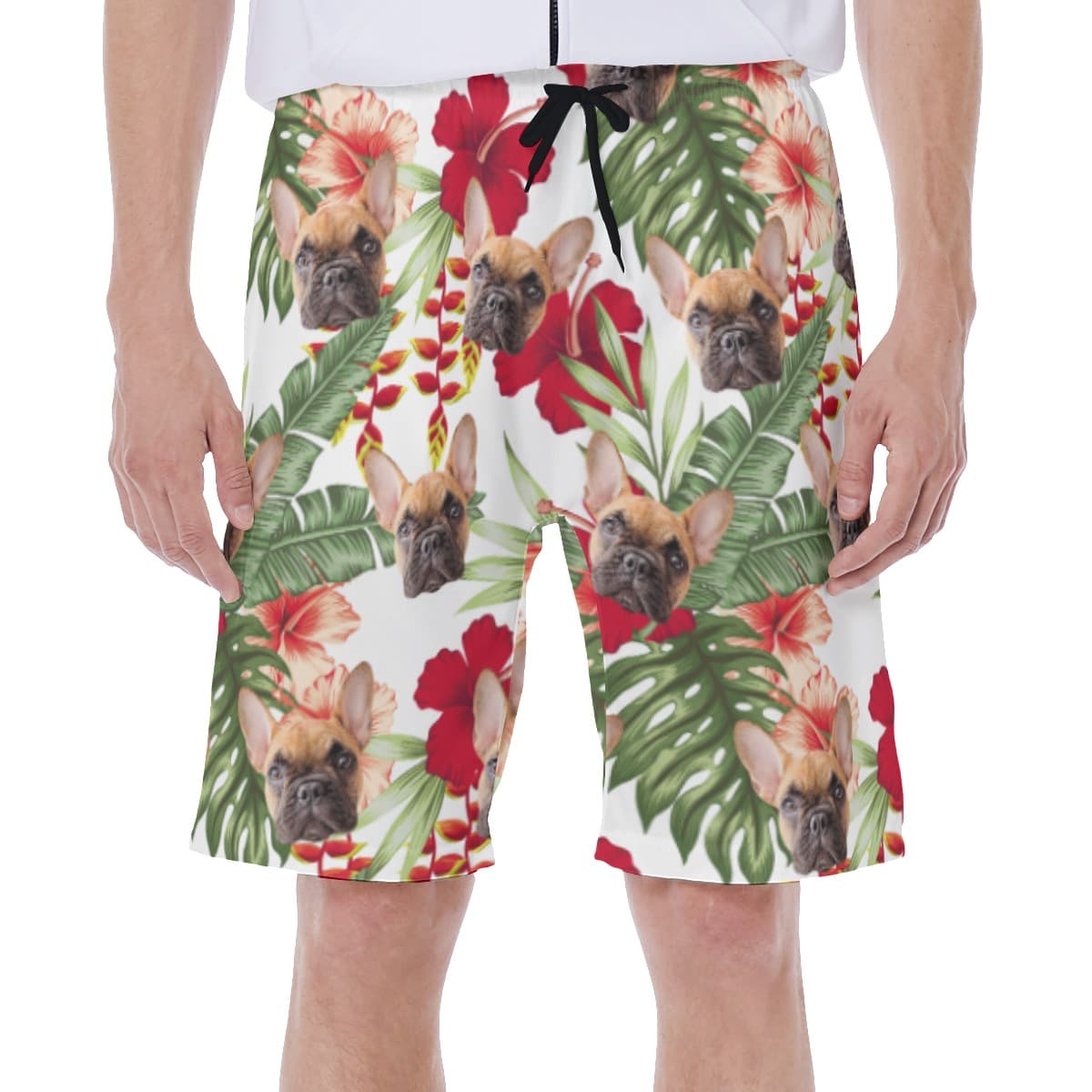 Custom Cat And Dog Swim Trunks For Men (2)