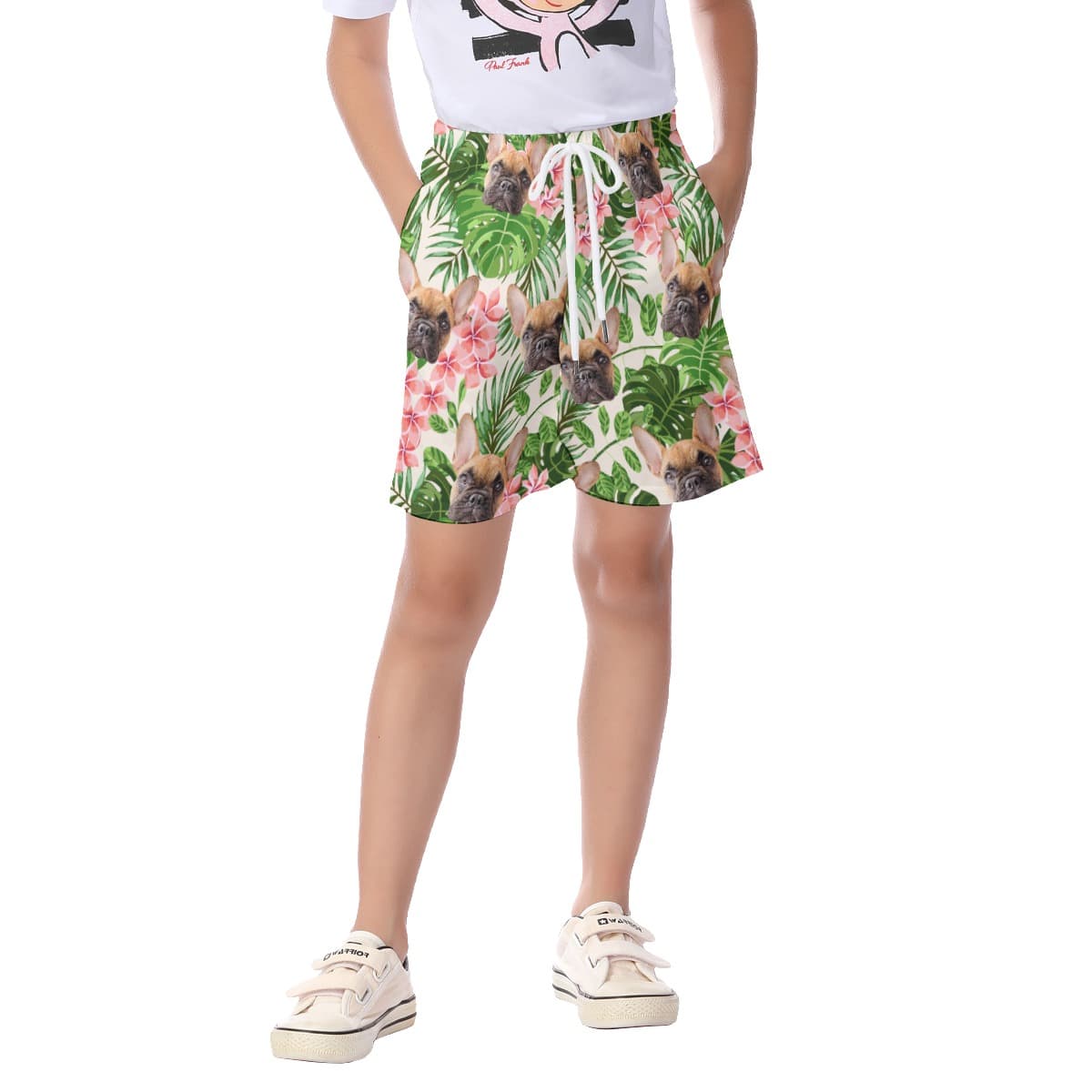 Custom Dog Hawaiian Shorts For Kids (1)