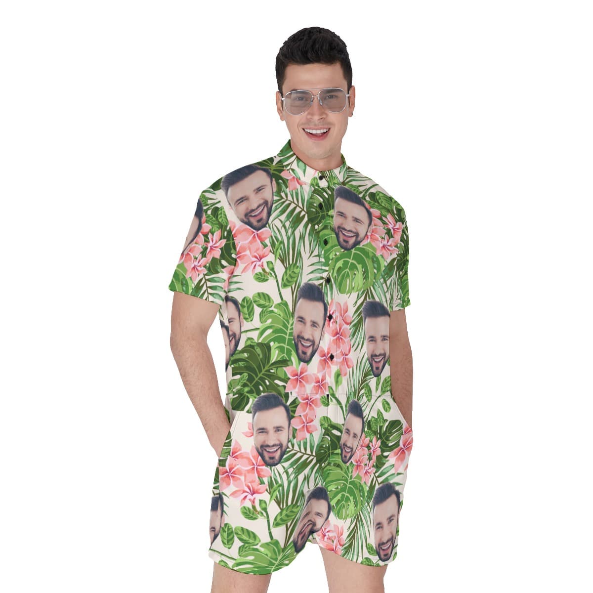 Custom Face Aloha Rompers For Men (2)