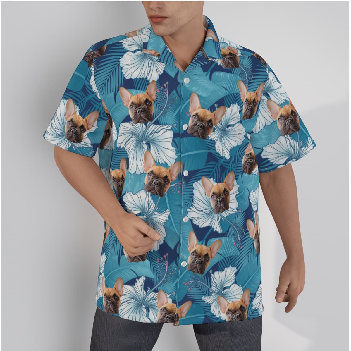 Custom Face Hawaiian Shirt For Men (1)