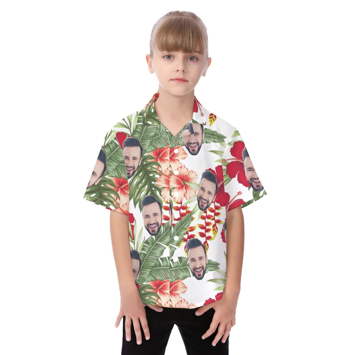 Custom Face Hawaiian Shirts For Kid (1)