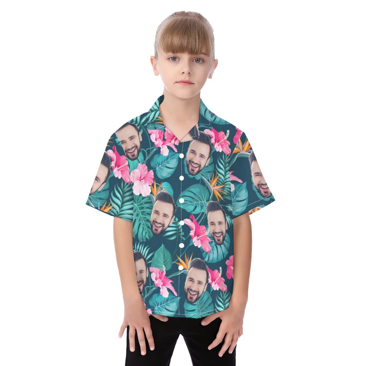 Custom Face Hawaiian Shirts For Kids (1)