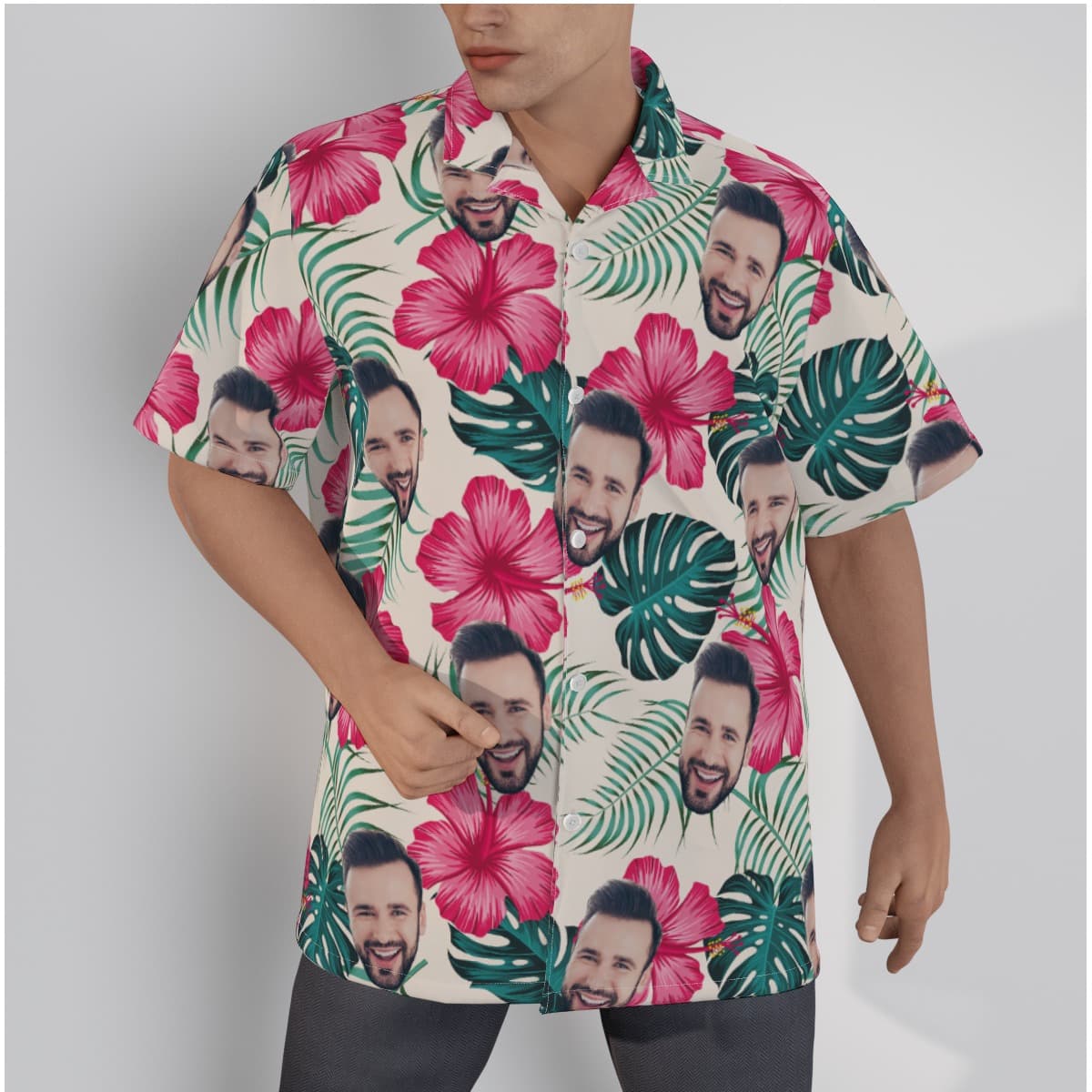 Custom Face Hawaiian Shirts For Men (1)