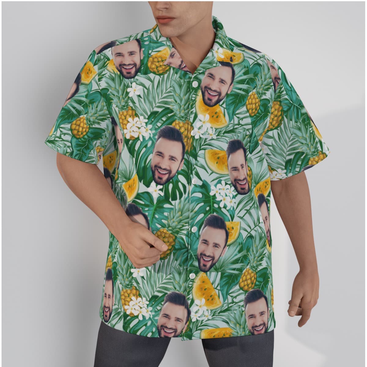 Custom Face Tropical Hawaiian Shirts For Men (2)