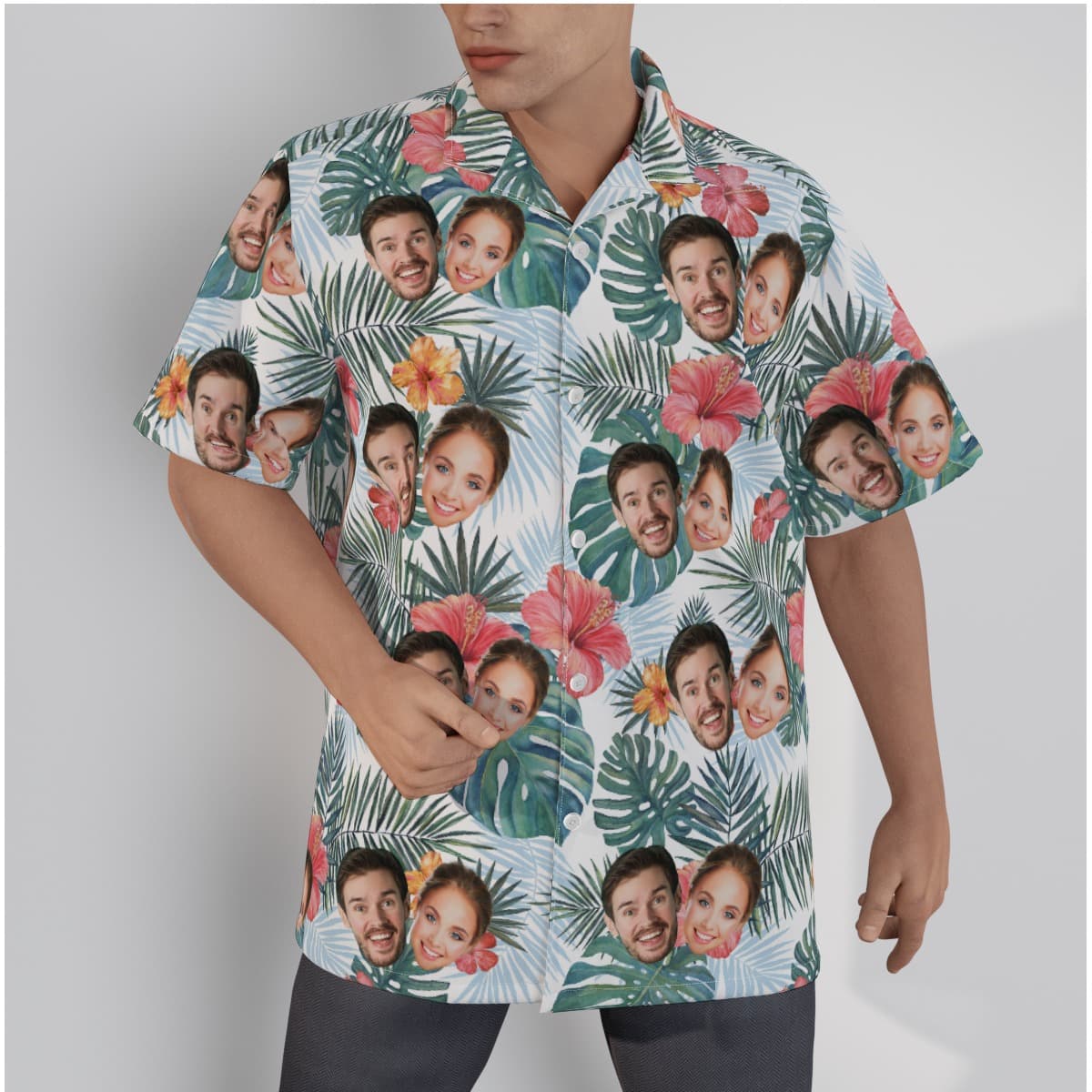 Custom Hawaiian Shirt With Multiple Faces (1)