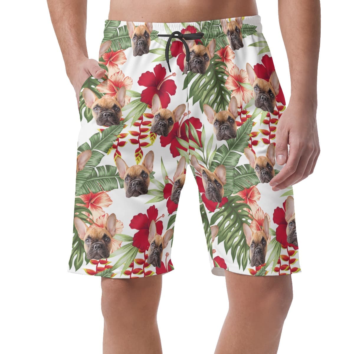 Custom Pet Casual Hawaiian Shorts For Men (2)
